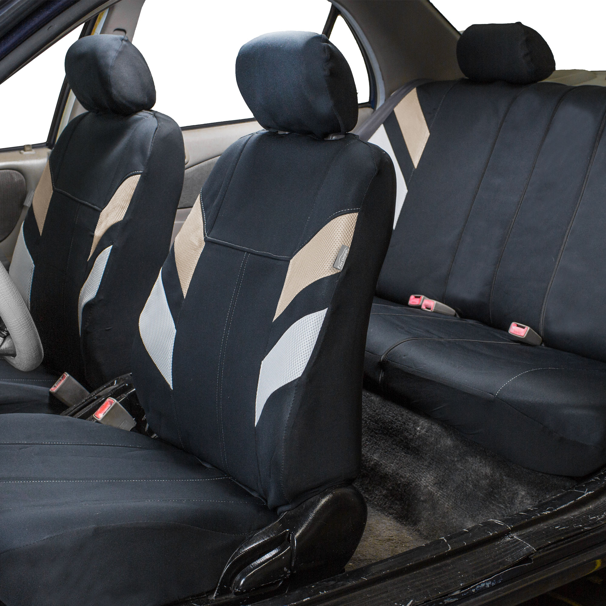Neoprene Car Seat Covers For Auto Suv Van Complete Full Set 12 Neoprene Car Seat Covers For Auto Suv