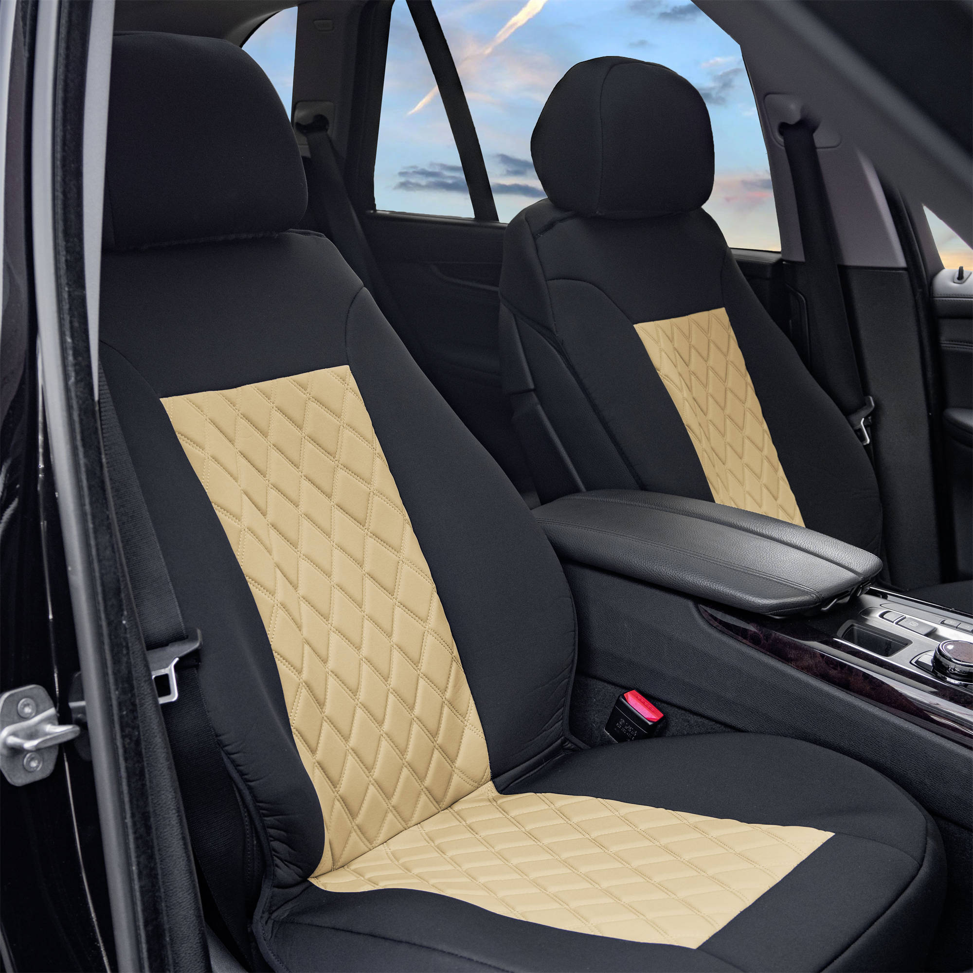 Neosupreme Deluxe Car Seat Covers Fit For Car Truck SUV Van - Front Row - Picture 5 of 27