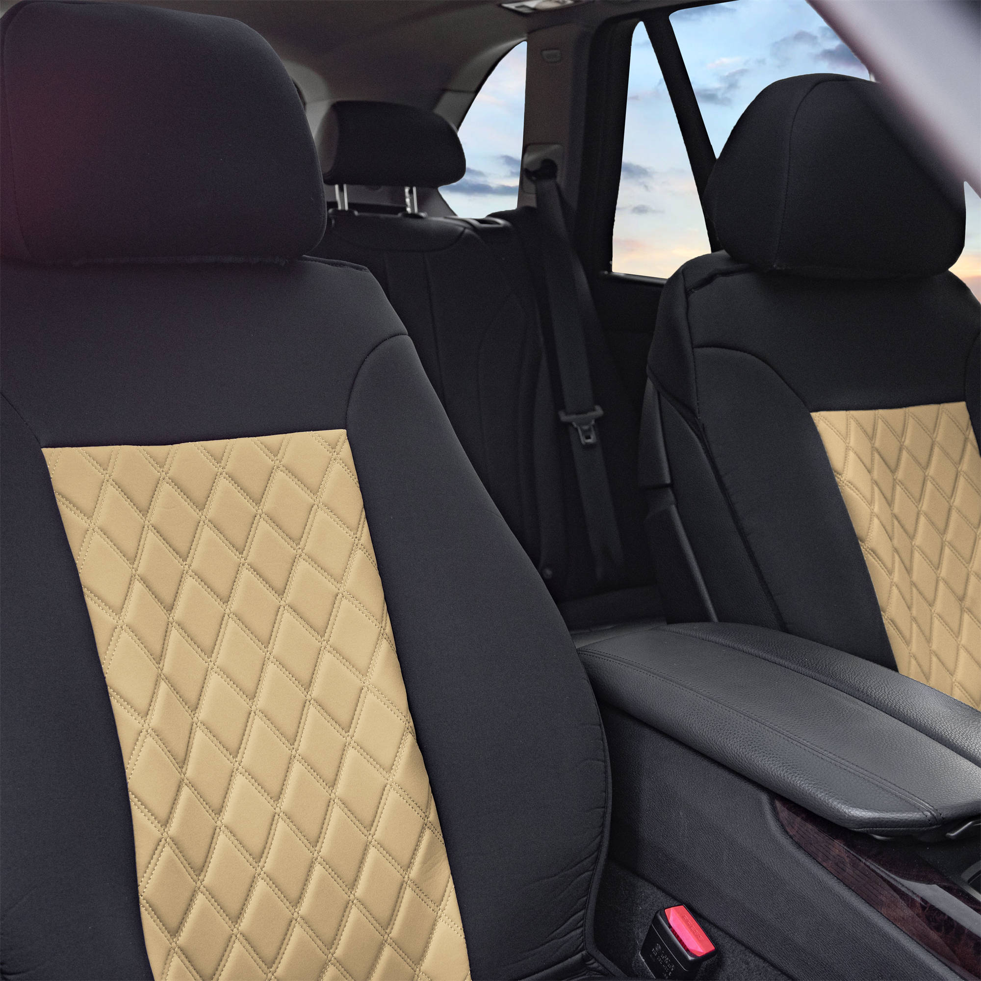 Neosupreme Deluxe Car Seat Covers Fit For Car Truck SUV Van - Front Row - Picture 6 of 27