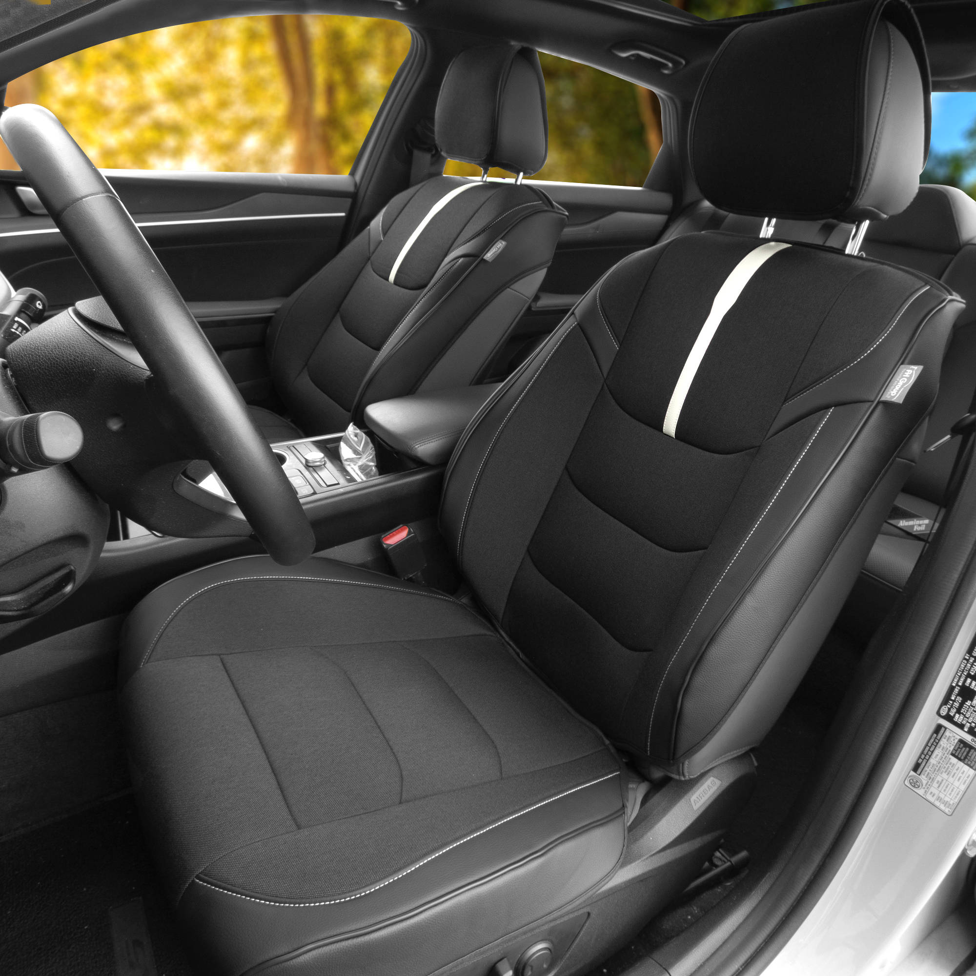 FH Group para HONDA DEL SOL 1993-1997 fundas de asiento de coche ultra elegantes - 2 asientos delanteros - Imagen 5 de 38