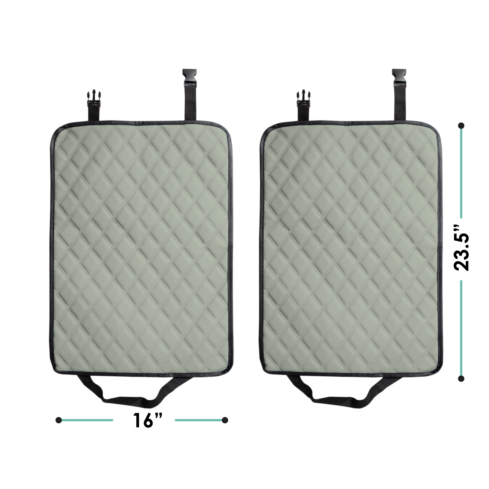 E-Z Travel Faux Leather Seat Back Protector with Diamond Pattern - 2 Pack - Picture 18 of 25