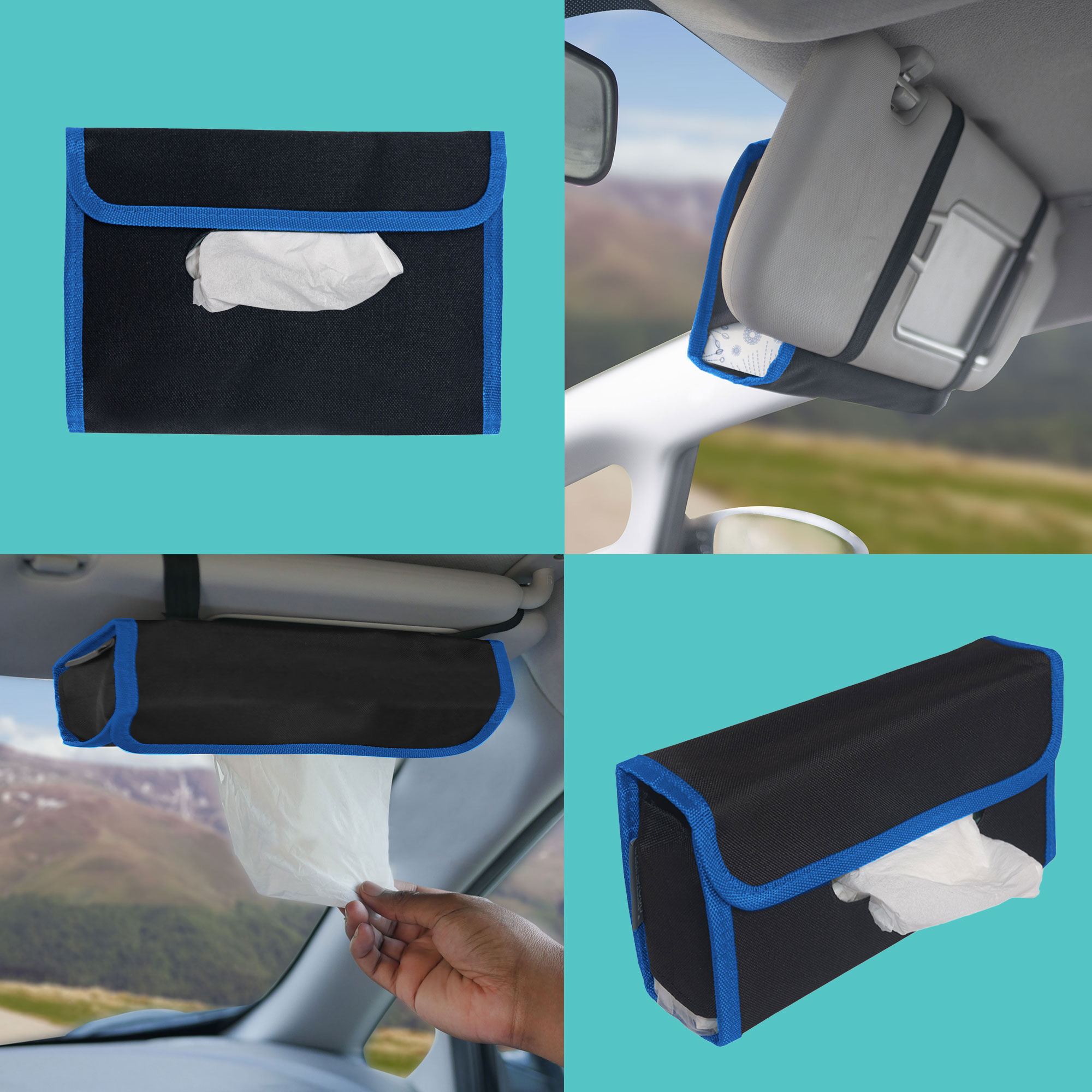 Soporte de tejido para visera de automóvil FH Group con 2 paquetes de tejidos - Imagen 20 de 30