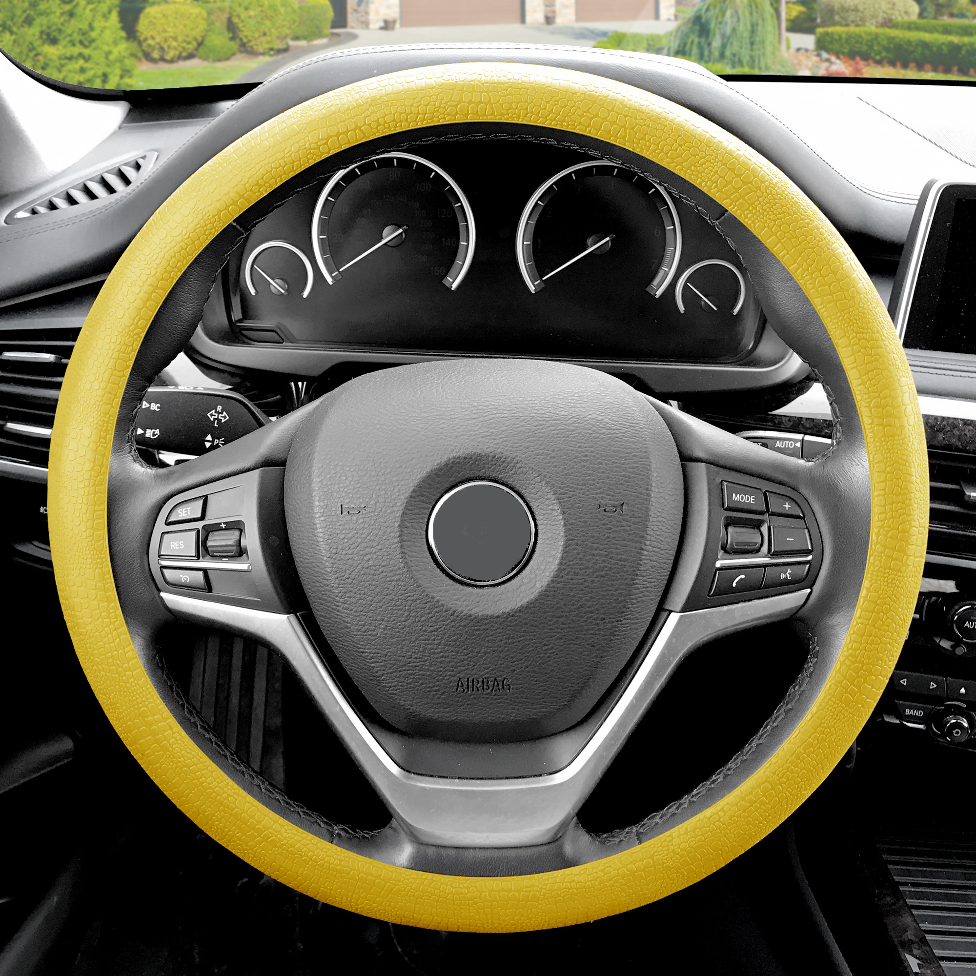 FH Group Silicone Car Steering Wheel Cover Snake Skin Design Fits 14.5" - 15.5" - Picture 57 of 57