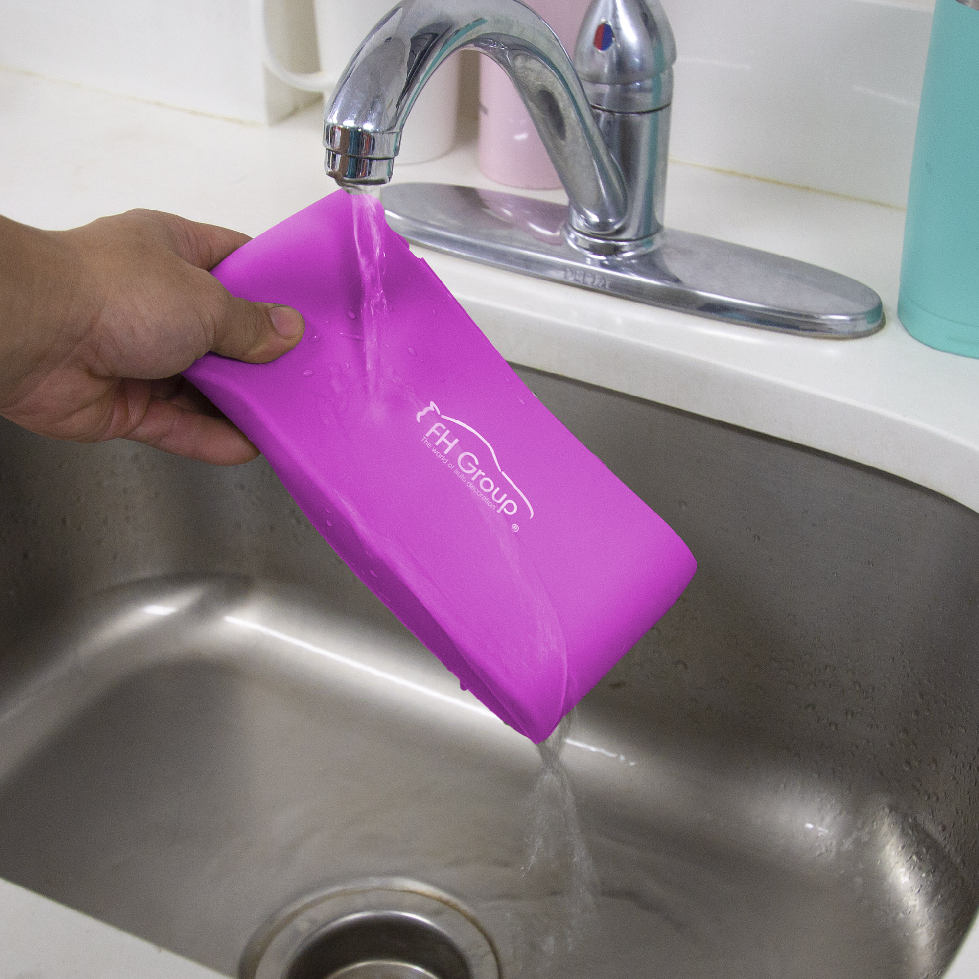 Papelera de silicona portátil y duradera FH Group multipropósito impermeable - Imagen 15 de 15