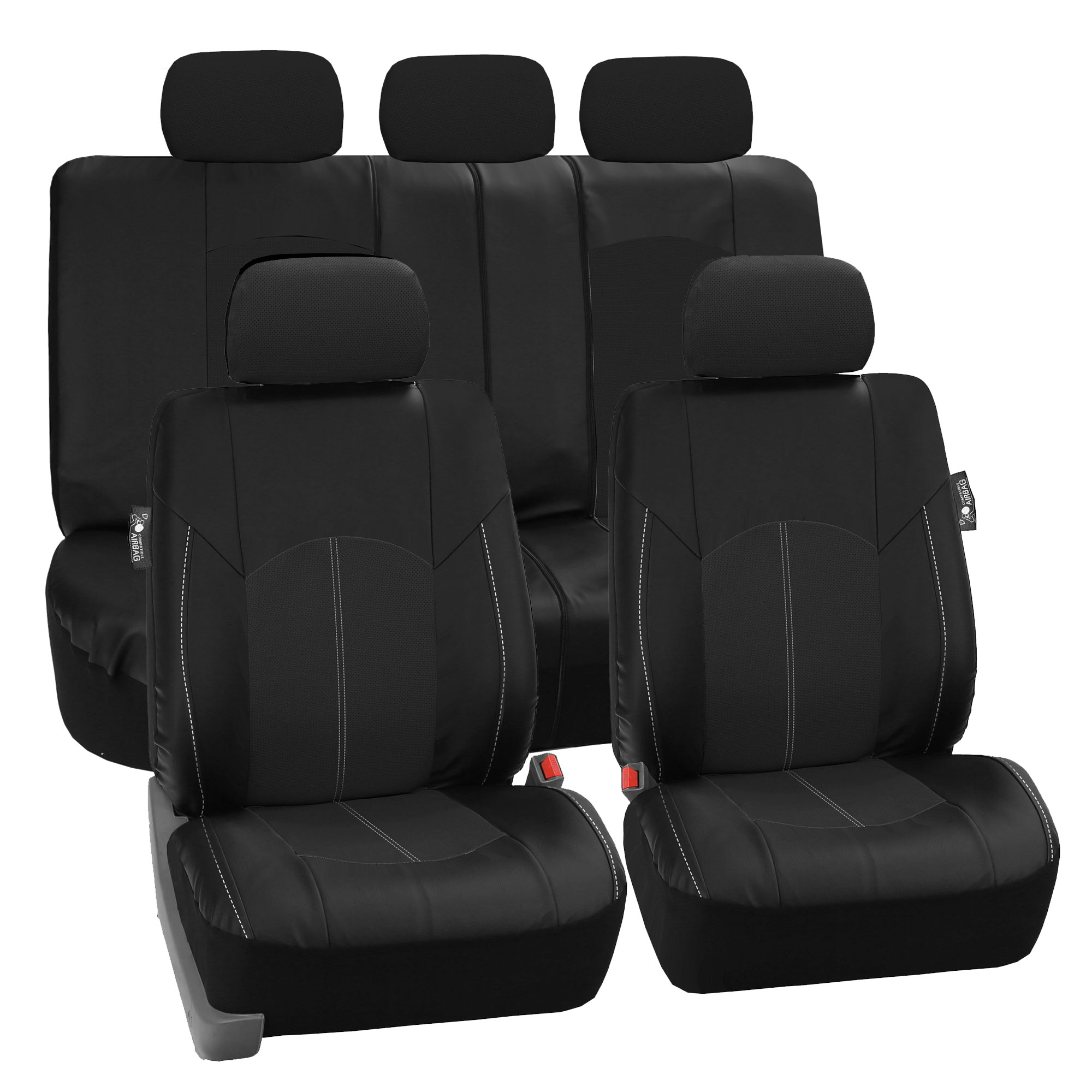PU Synthetic Leather Seat Colors for Auto 10 Colors Full Set Universal