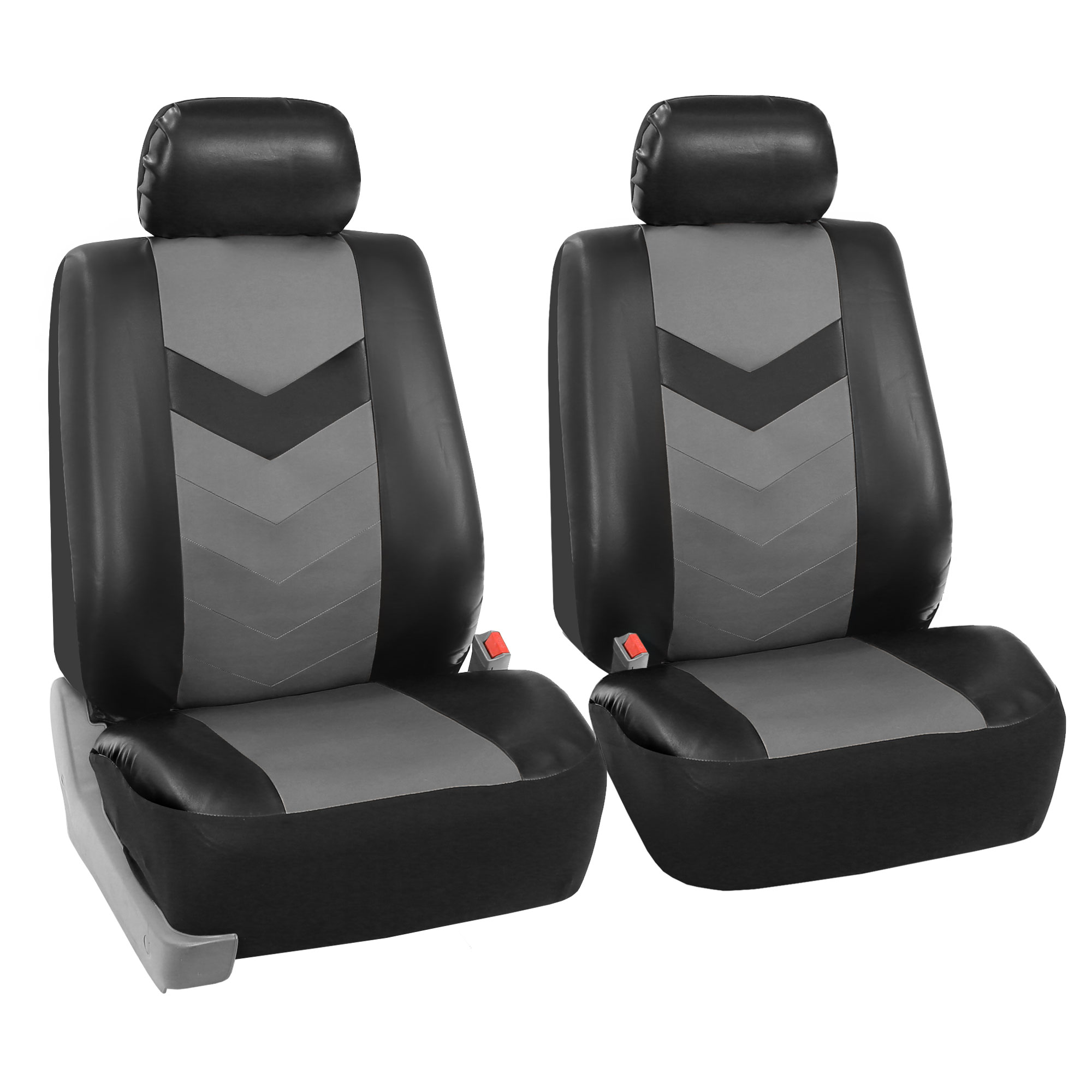 Synthetic Leather Seat Covers Car Suv Auto 4 Headrest Covers 3 Colors