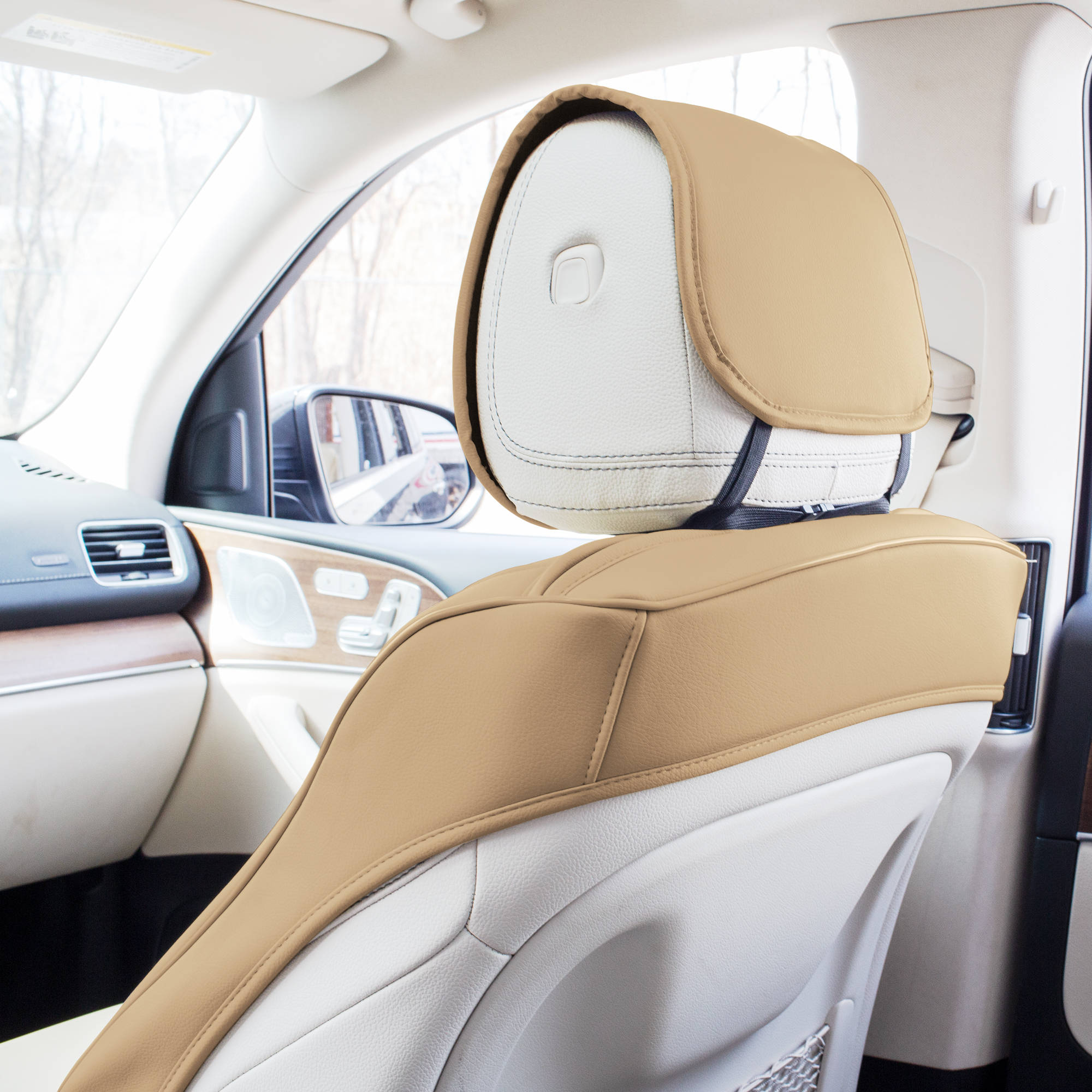 FH Group for 1996-04 MERCEDES BENZ SLK CLASS Luxe Car Seat Covers – 2 Front Seat - Picture 8 of 57