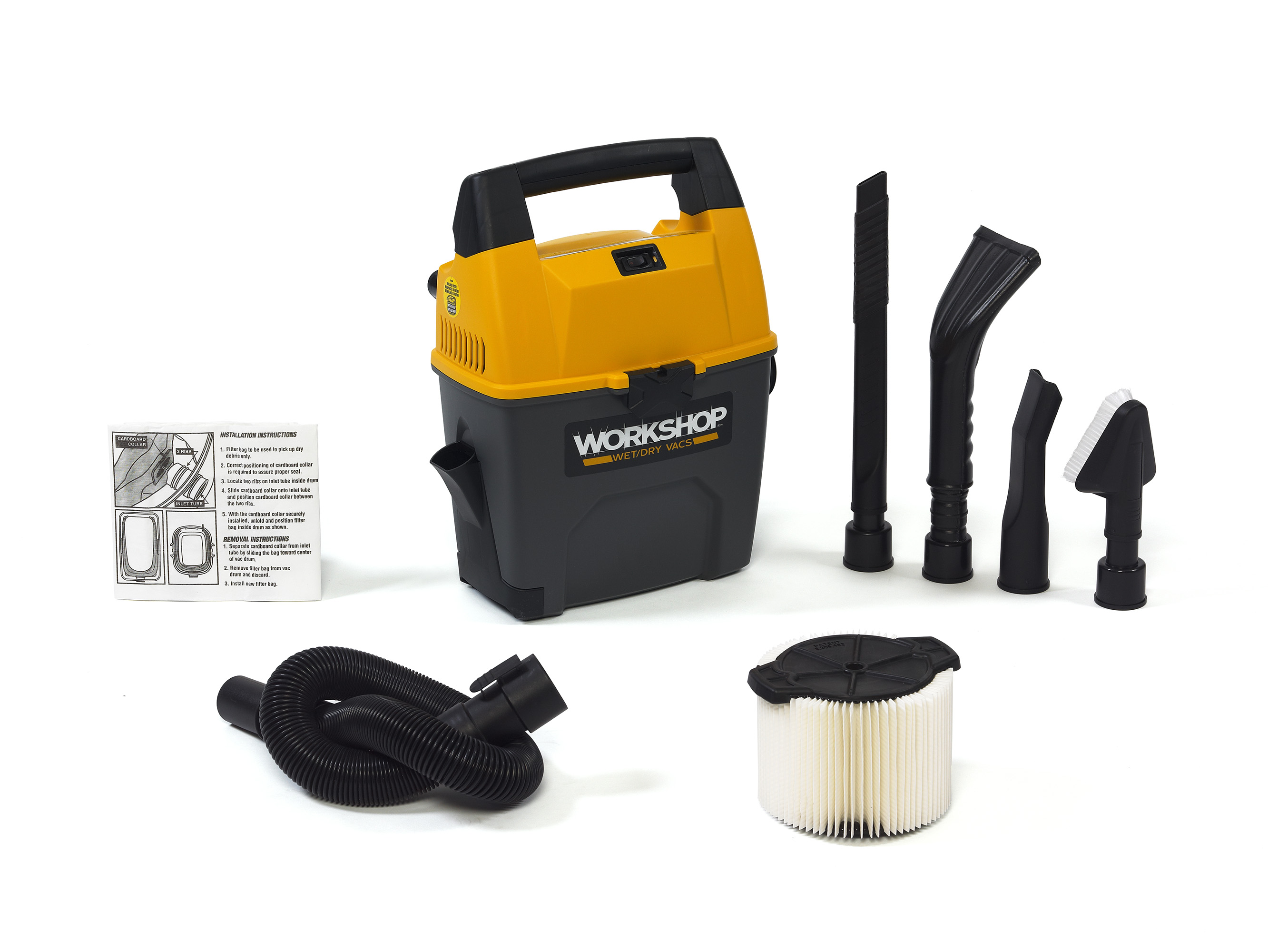 Wet Dry Vacs WS0301VA 3Gallon Portable Vacuum with Car