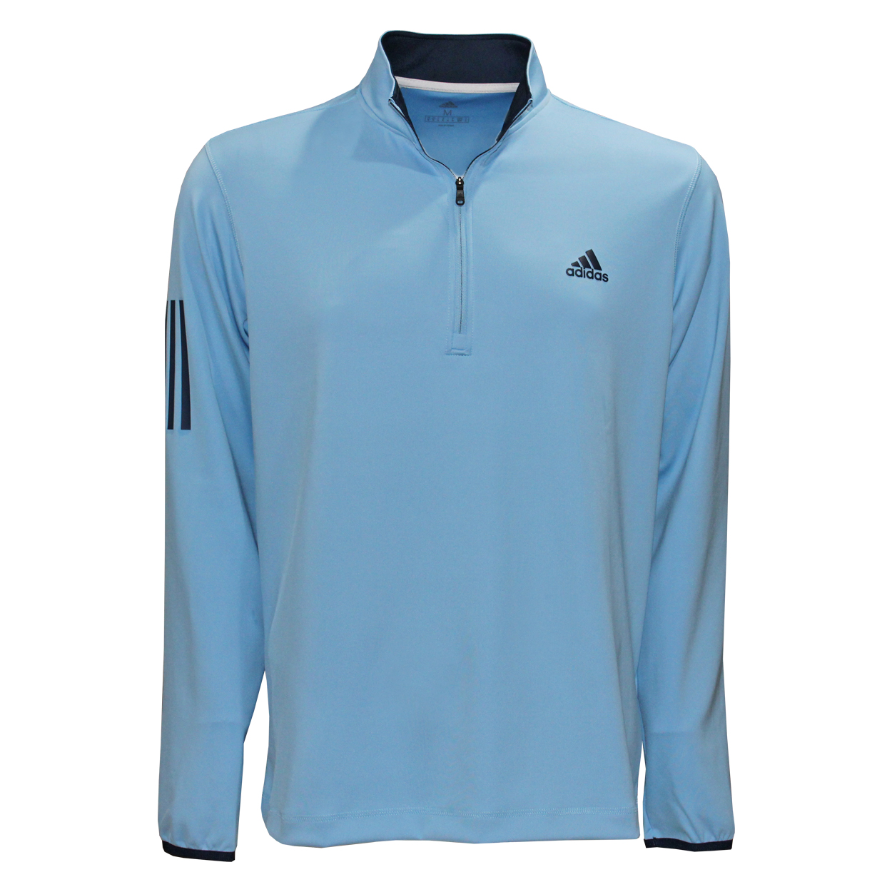 Adidas Golf Men's 3-Stripe Midweight 1/4-Zip Layering