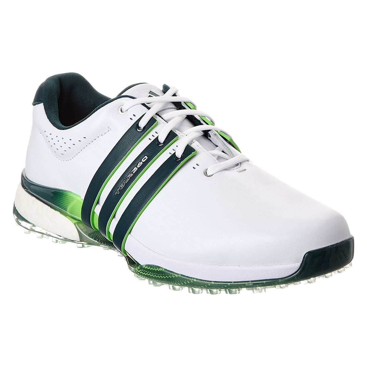 Adidas Men's Tour360 25 Boost Leather Waterproof Spikeless Golf Shoes, NEW