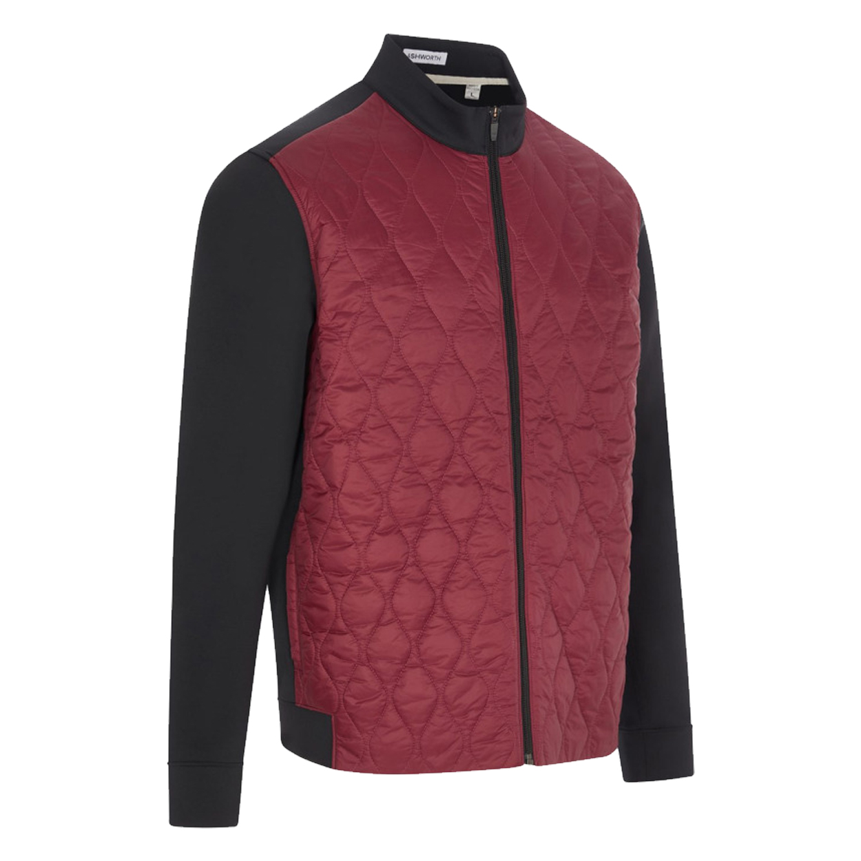 Ashworth Golf Men's Quilted Scuba Jacket Lightweight Performance Golf Jacket