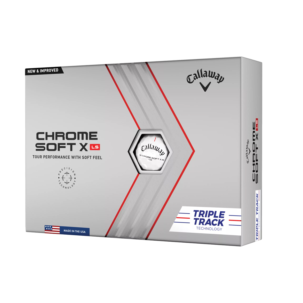 Callaway Chrome Soft X LS Triple Track Golf Balls 1 Dozen