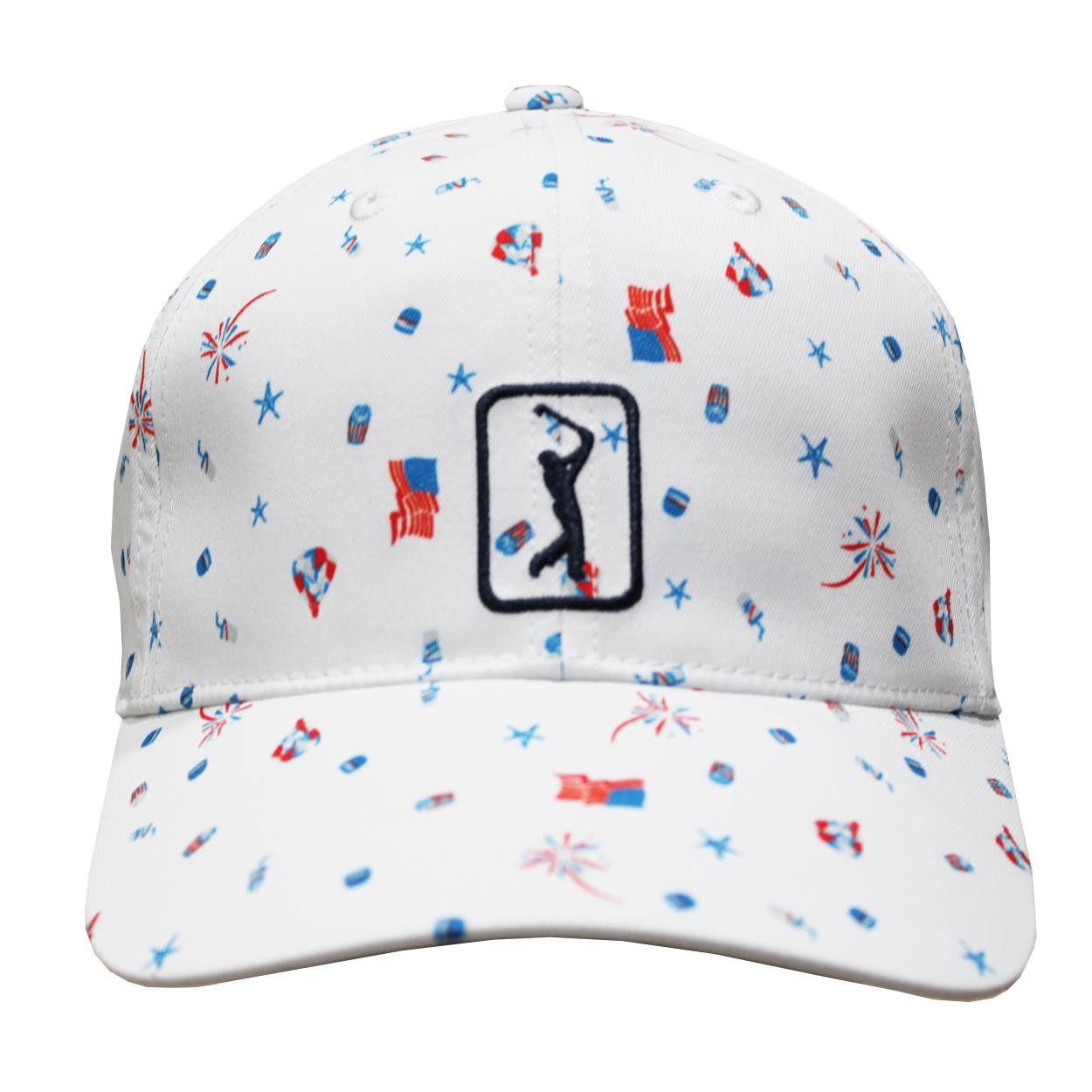 PGA Tour Golf Pro Series USA Print Adjustable Hat,  Brand New