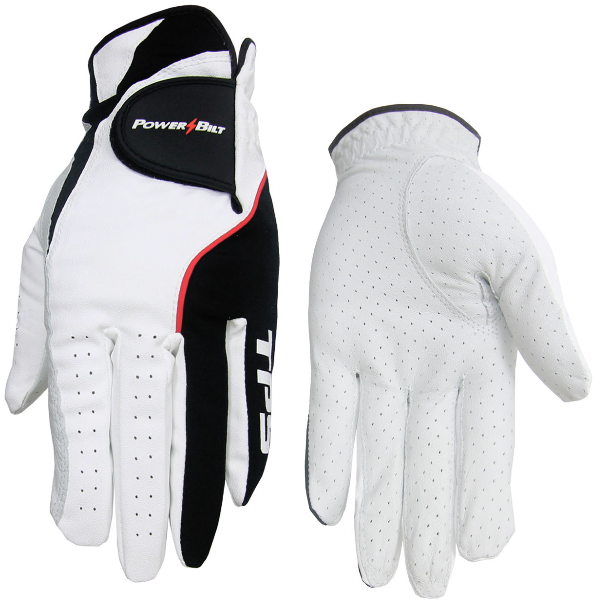 PowerBilt Golf Men's TPS Cabretta Tour Gloves (3-Pack), Brand New