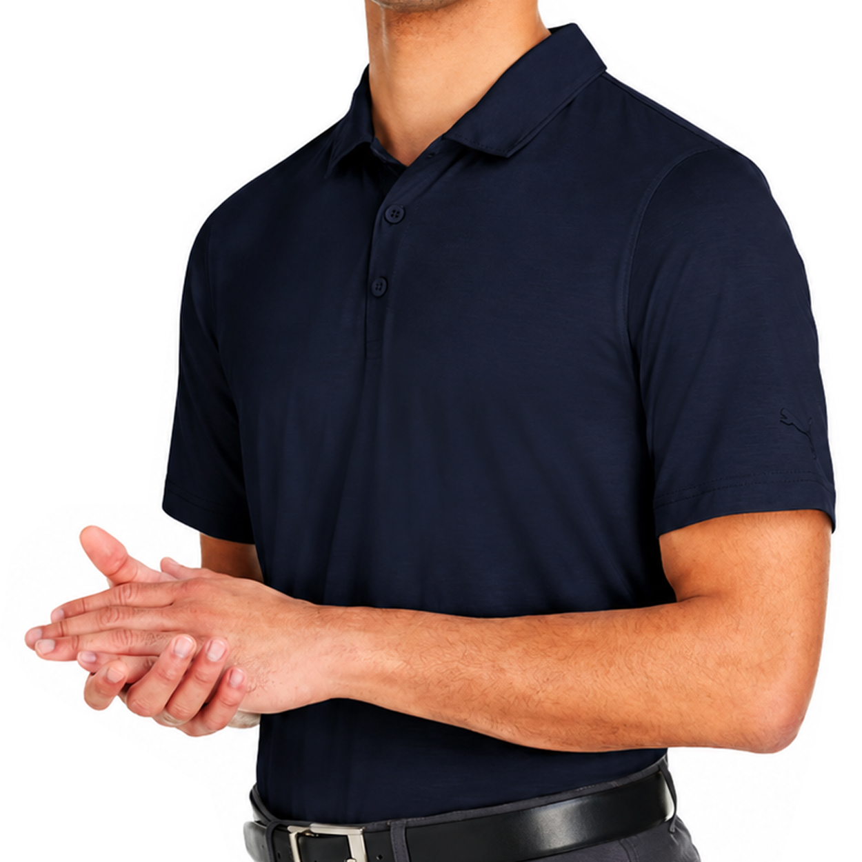PUMA Men's Bandon Polo Golf Shirt - Stretch Fabric - Moisture Wicking