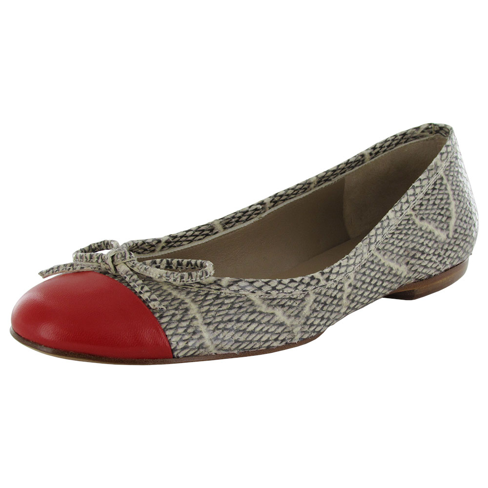 Delman Womens Brook Leather Ballet Flat Shoe eBay