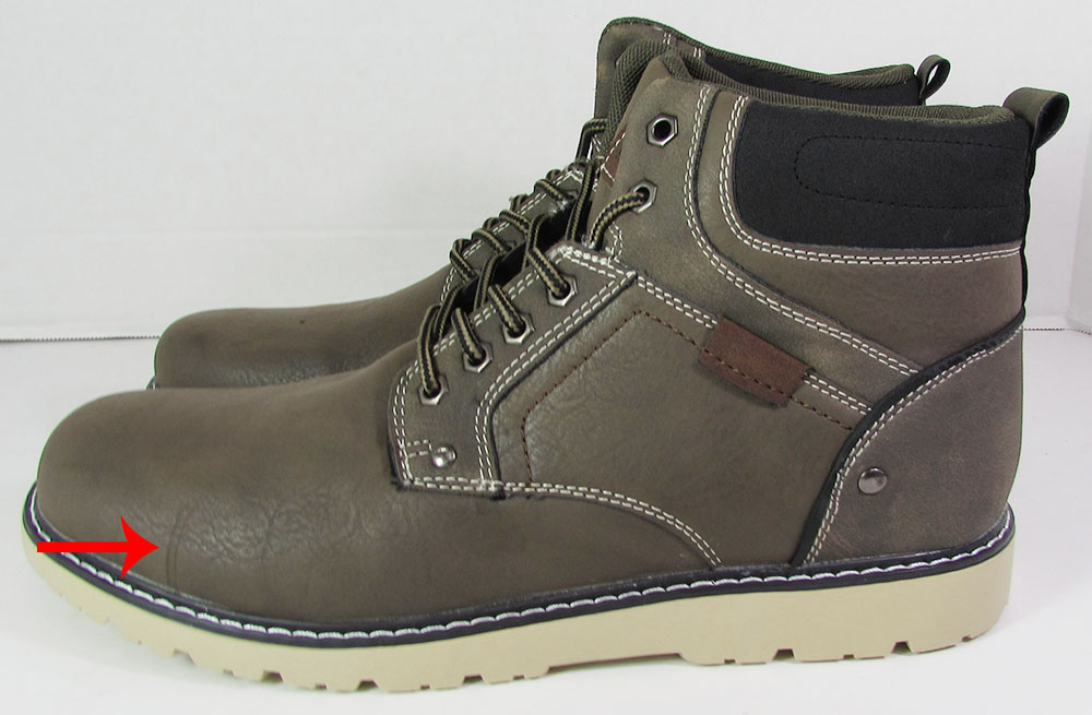 Highland Creek Mens Denver Lace Up Hiking Boot Shoes, Dark