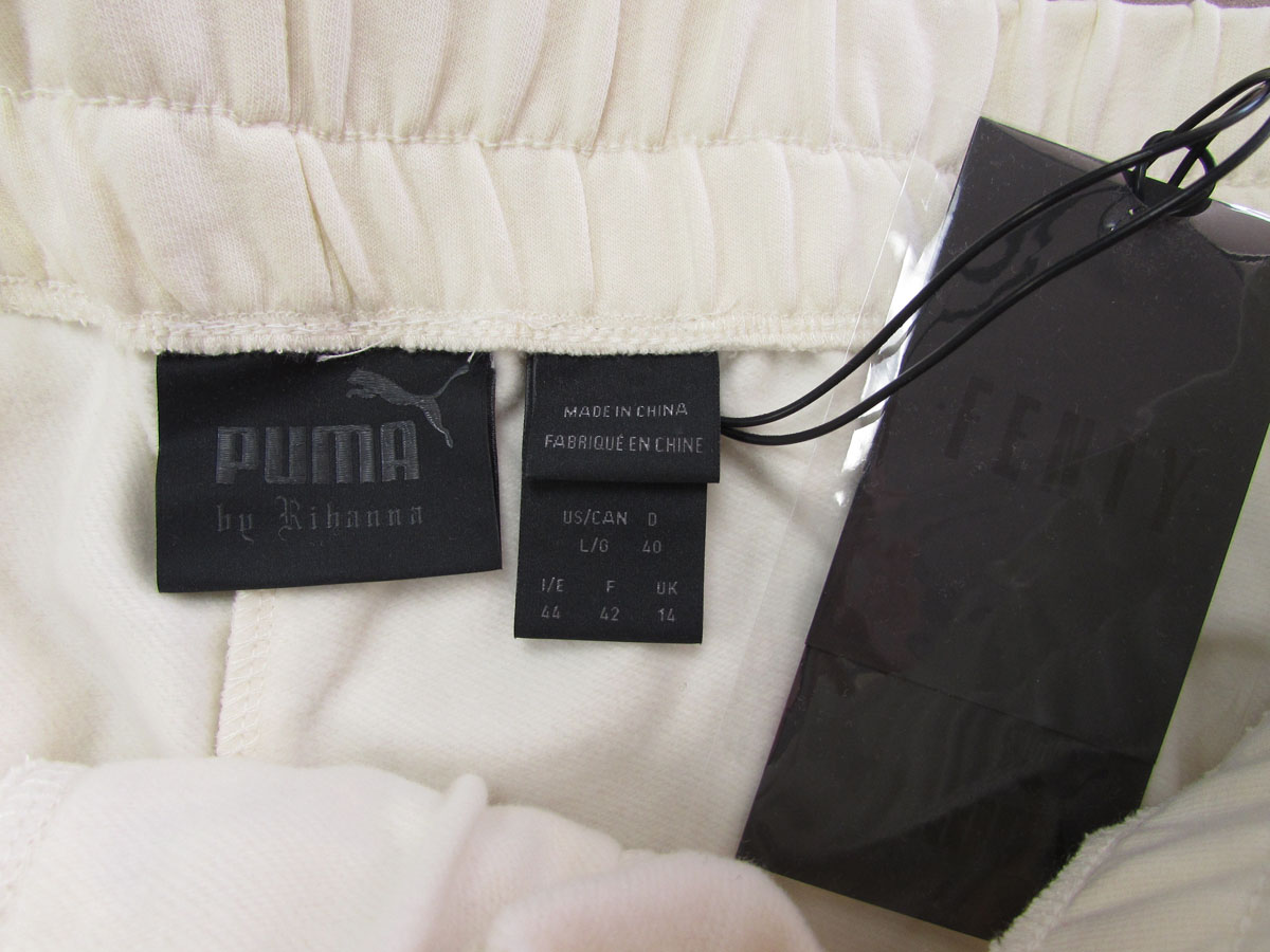 Fenty Puma By Rihanna Womens Front Lacing Sweatpants, Vanilla Ice, Size XL - Bild 3 von 4