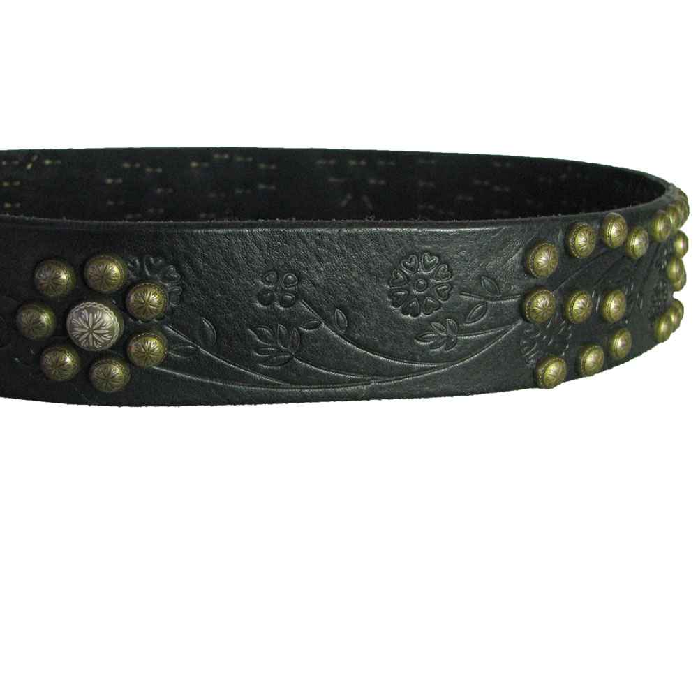 True Religion Los Angeles Studded Premium Leather Belt eBay