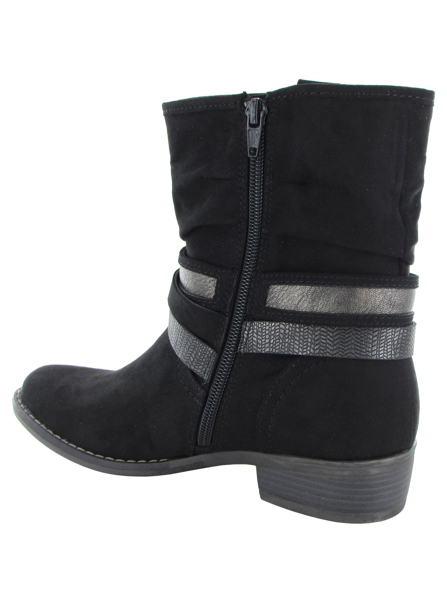 XAPPEAL Womens Shin High Low Heel Slouch Boot Shoes - Picture 3 of 11