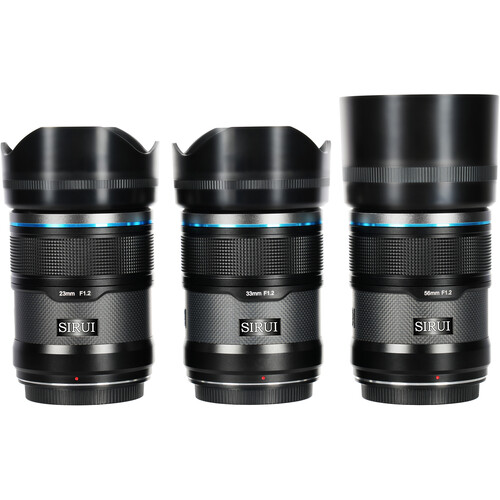 Sirui Sniper f/1.2 Autofocus 3-Lens Set 23mm 33mm 56mm (Sony Sirui Sniper f/1.2 Autofocus 3-Lens Set 23mm 33mm 56mm (Sony