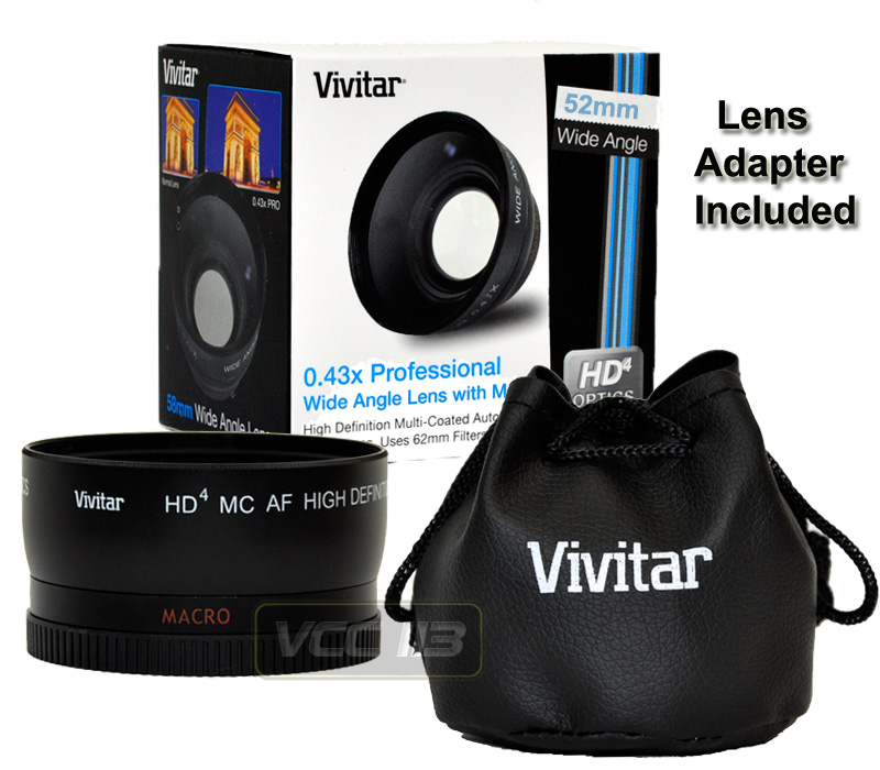 0.45x 2.5x 2.0x 0.43x WIDE ANGLE LENS MACRO 2.2x TELEPHOTO LENS 72mm TELE
