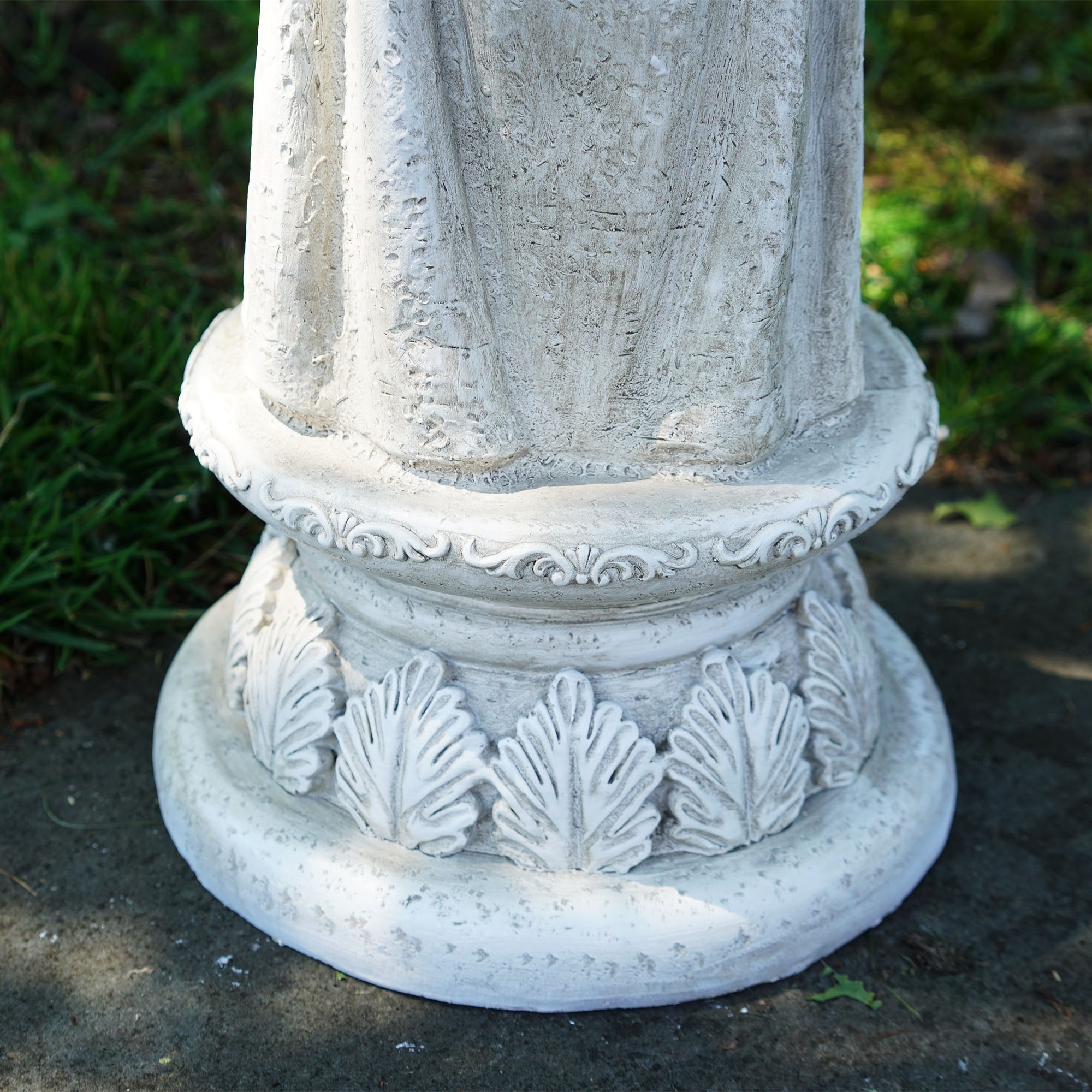 Northlight 22.5IN Angel Bird Bath Votive Candle Holder Outdoor Garden
