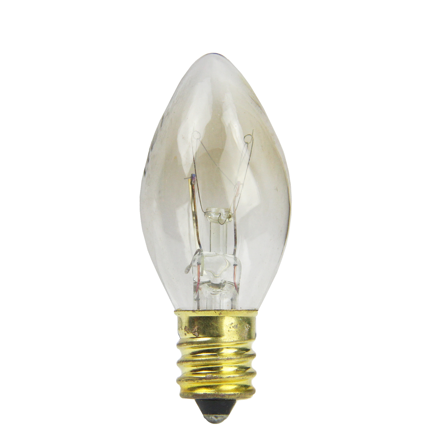 Northlight Pack of 25 Incandescent C7 Clear Christmas Replacement Bulbs
