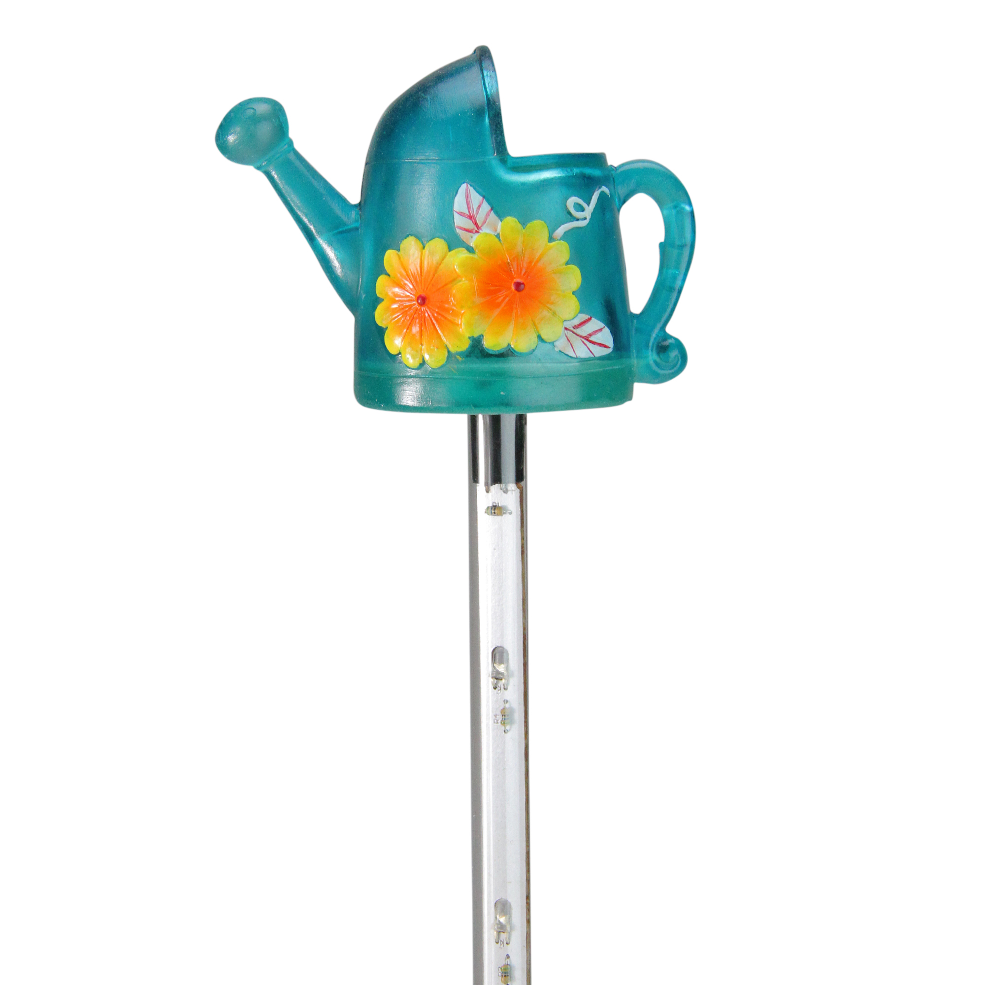 CC Outdoor Living 29IN LED Solar Powered Outdoor Watering Can Garden