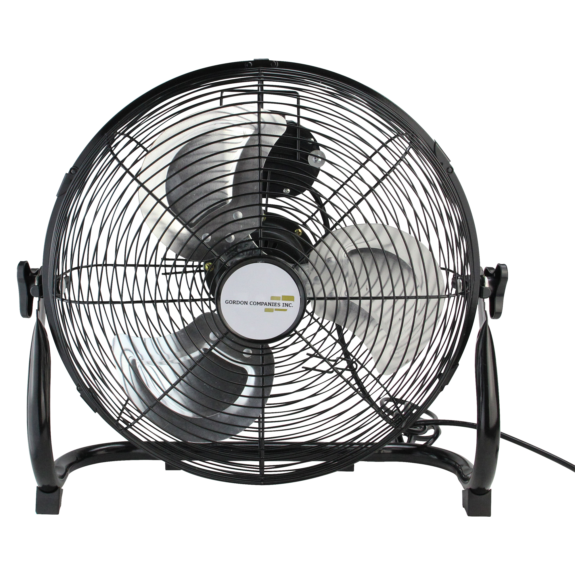 Northlight 14" Jet Black Three Speed Adjustable Tilt Portable Floor Fan