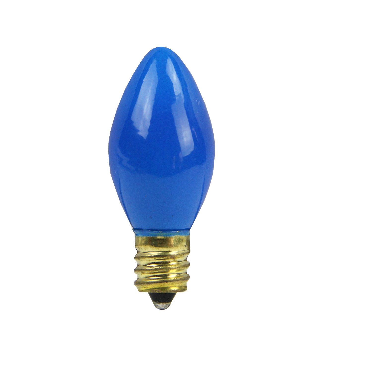 NORTHLIGHT Pack of 25 Incandescent C7 Blue Christmas Replacement Bulbs
