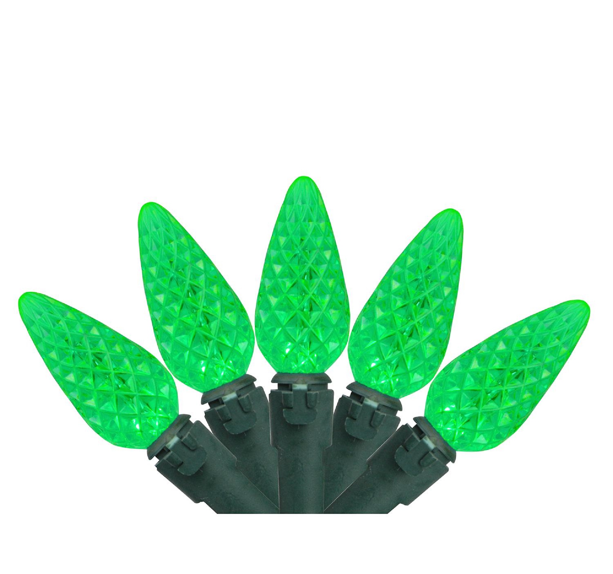 Northlight Set of 70 Green LED C6 Christmas Lights Green Wire eBay