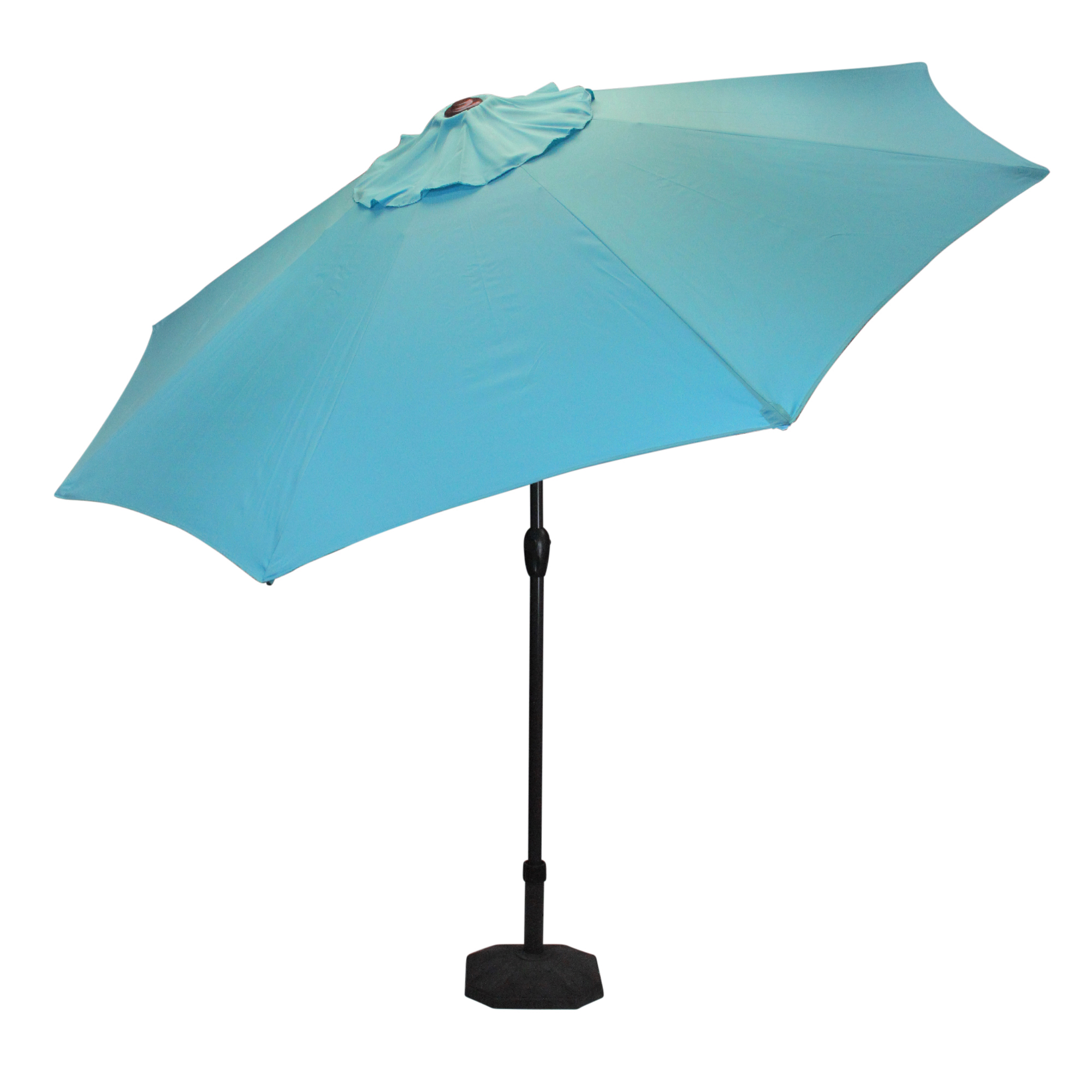 LB International Outdoor Patio Market Umbrella 8 Ft.Hand Crank Tilt