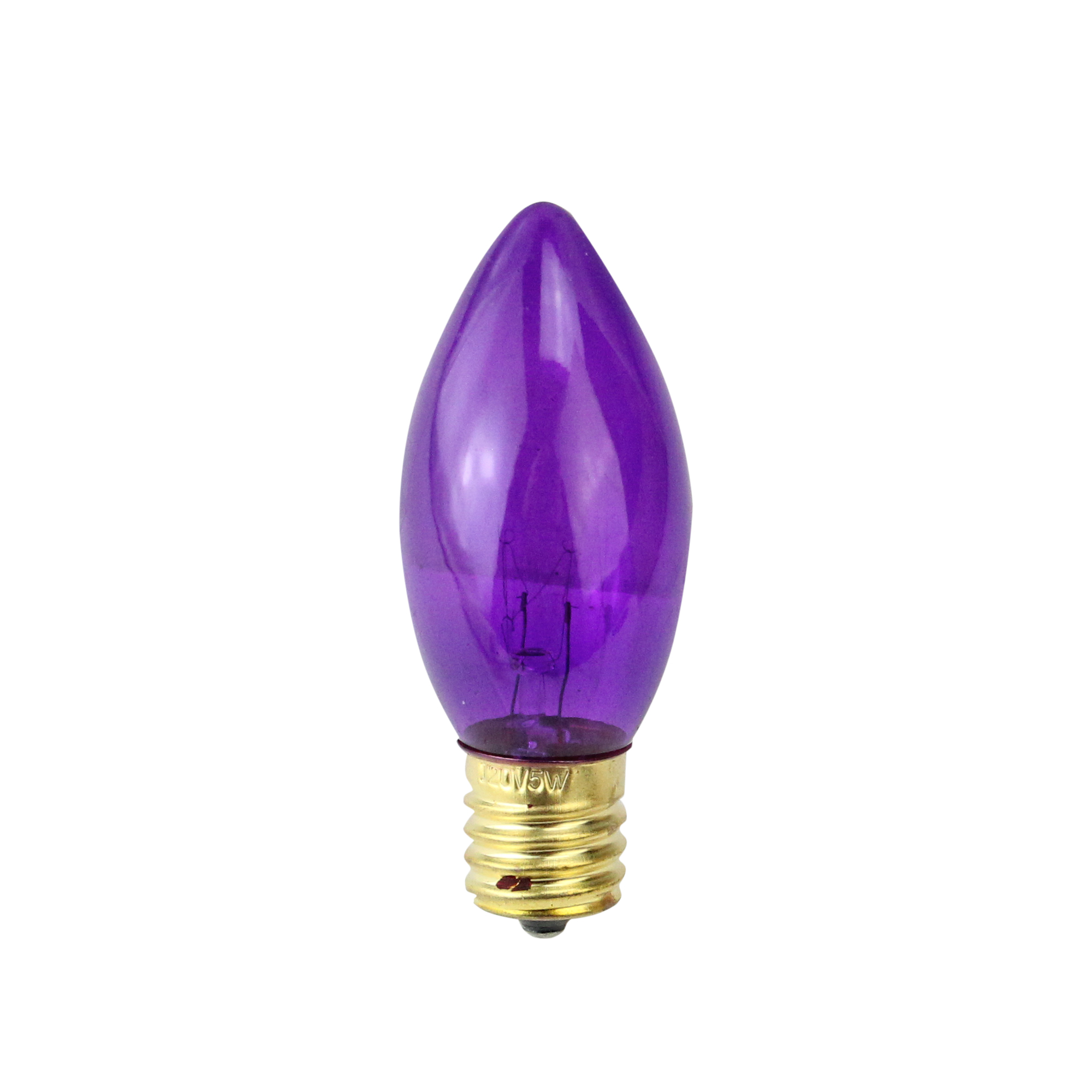 Northlight Pack of 25 Incandescent C9 Purple Christmas Replacement