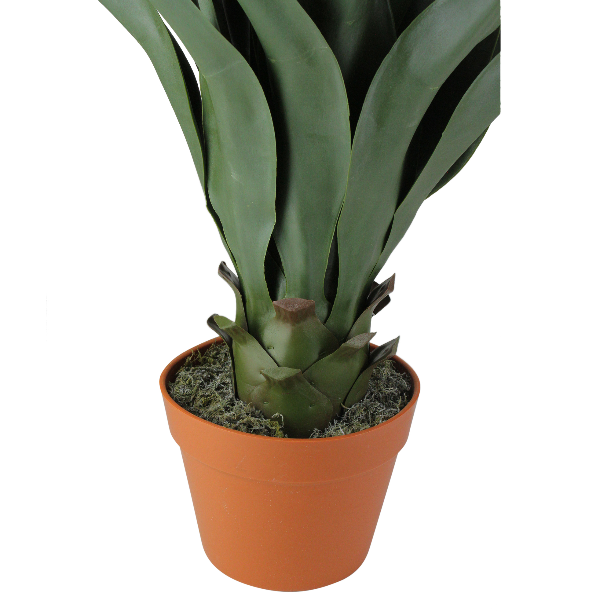 23.5" Potted Green Agave Americana Artificial Succulent Plant