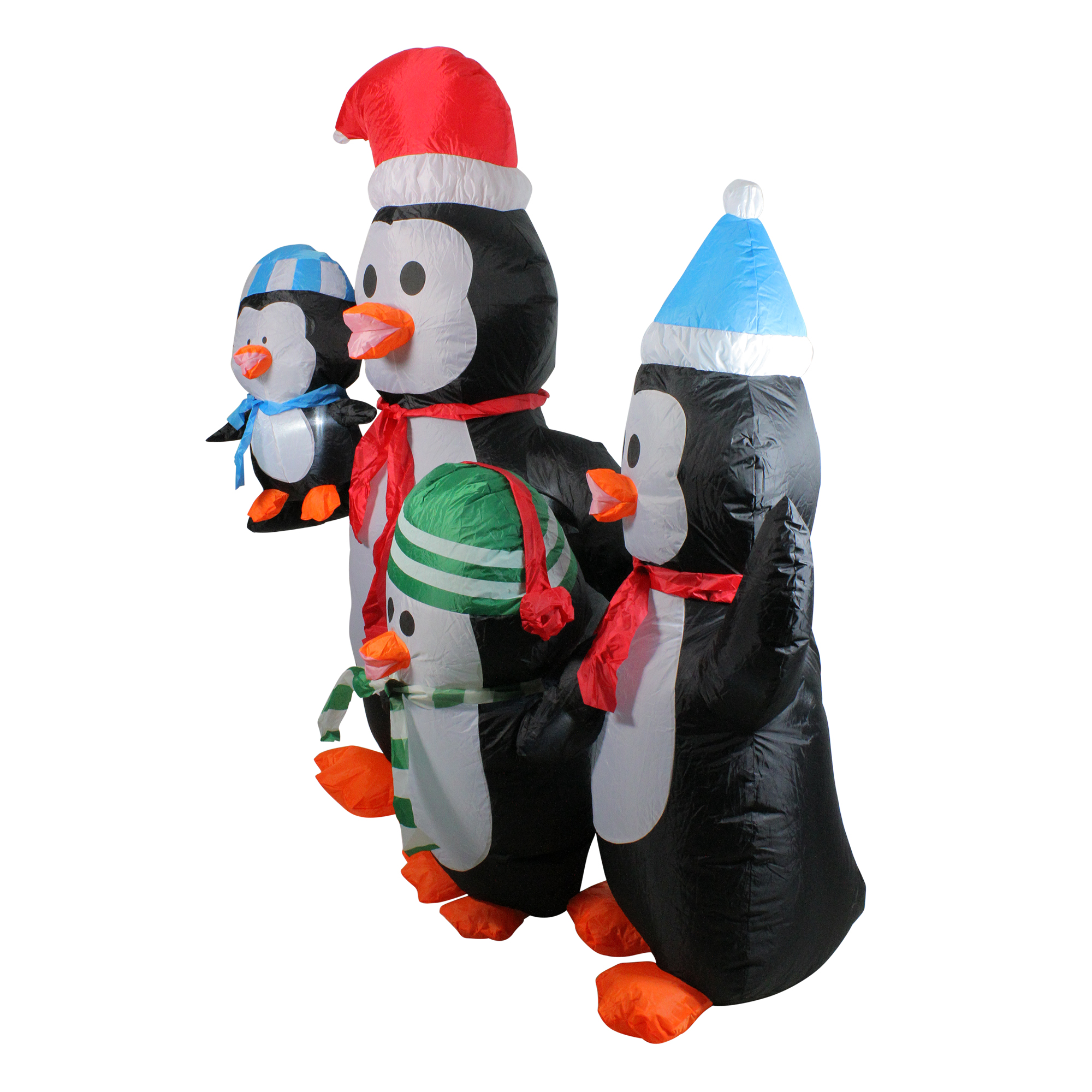 Northlight 5' Inflatable Penguin Family Lighted Christmas Yard Art