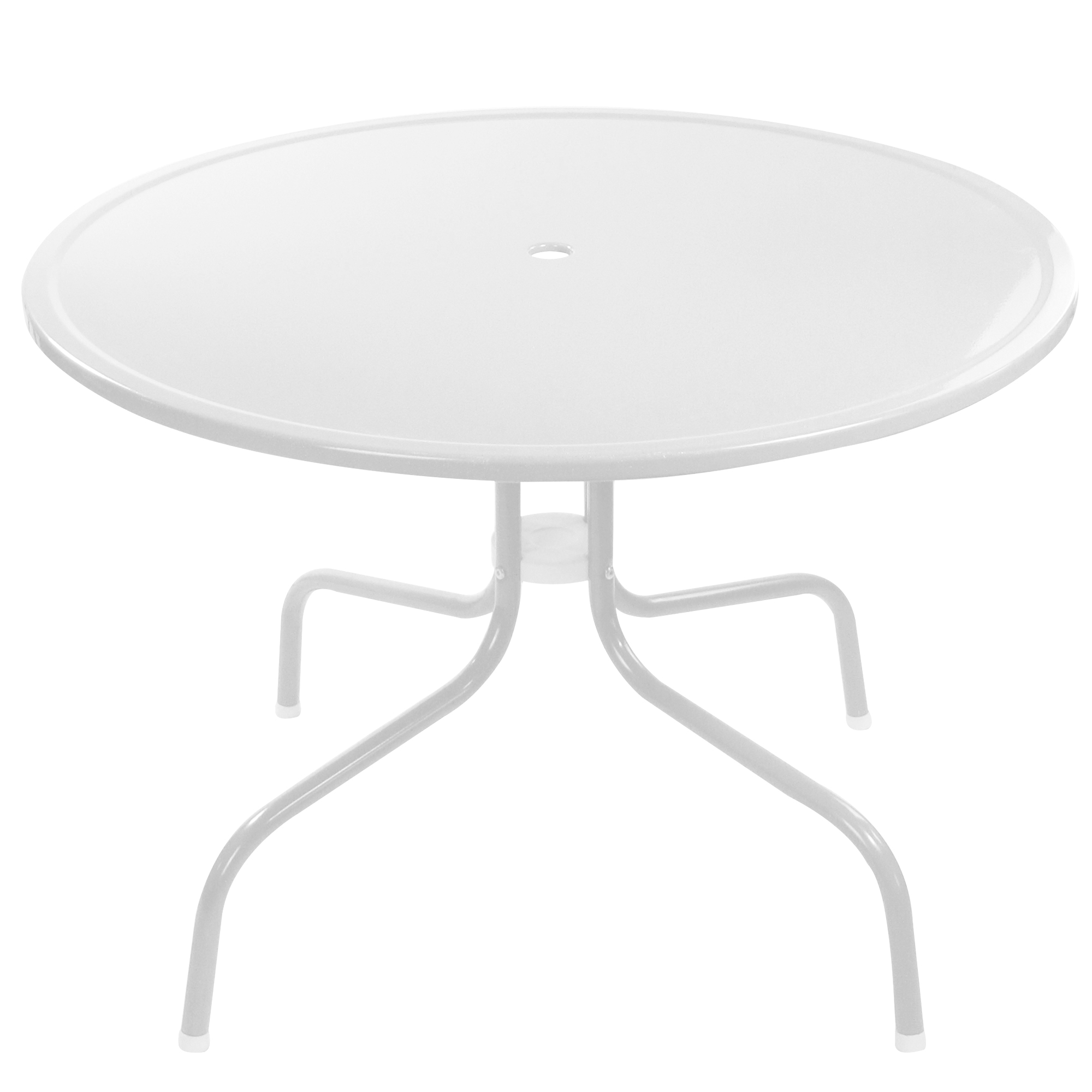 Northlight 39.25" White Retro Metal Tulip Outdoor Dining Table eBay