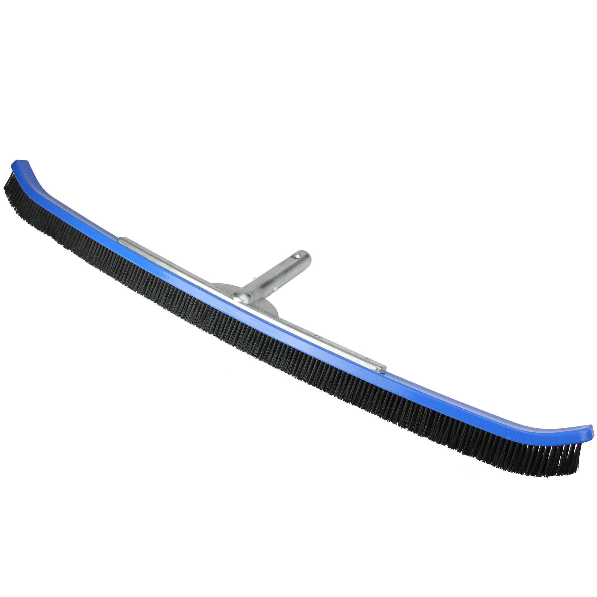 Pool Central 36'' Blue Nylon Bristle Pool Wall Brush with Aluminum