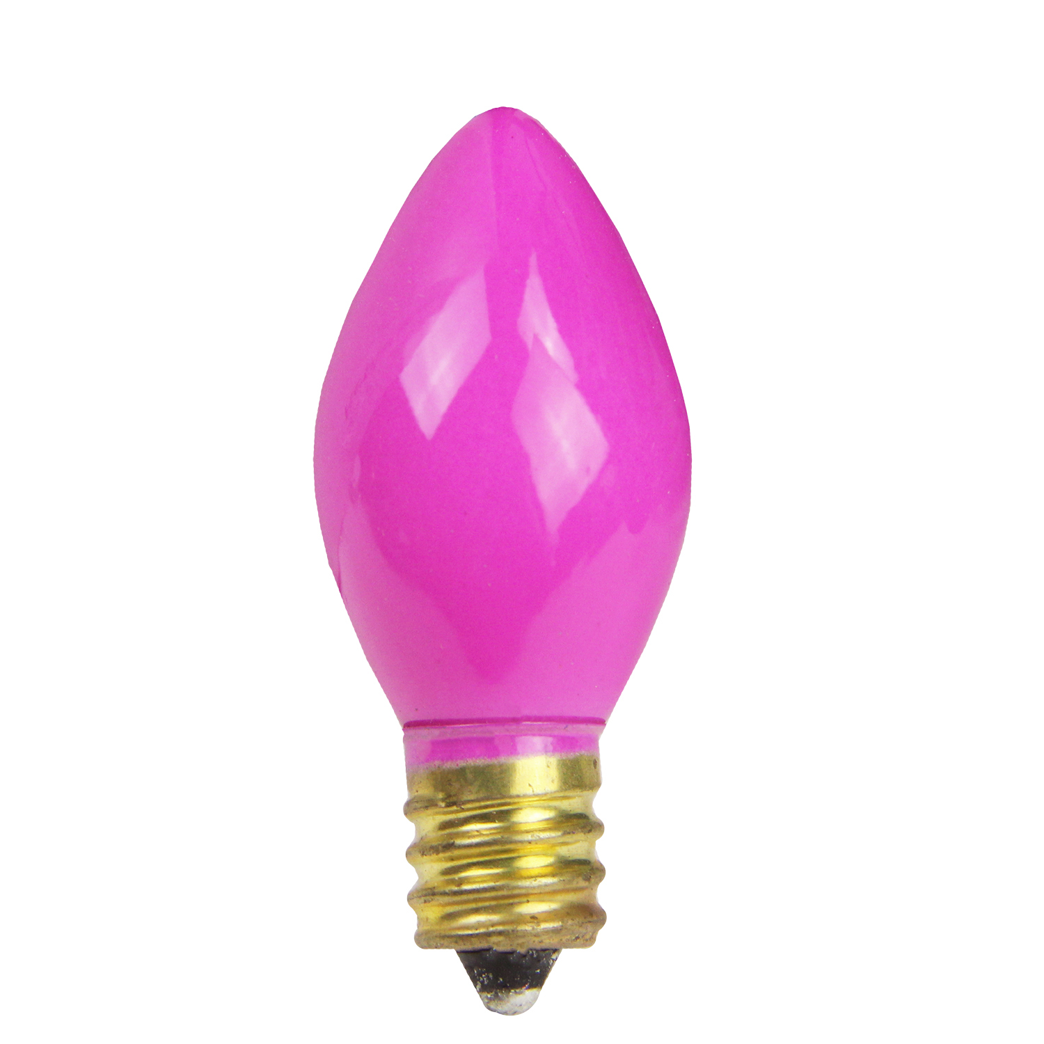 Northlight Pack of 25 Incandescent C7 Pink Christmas Replacement Bulbs