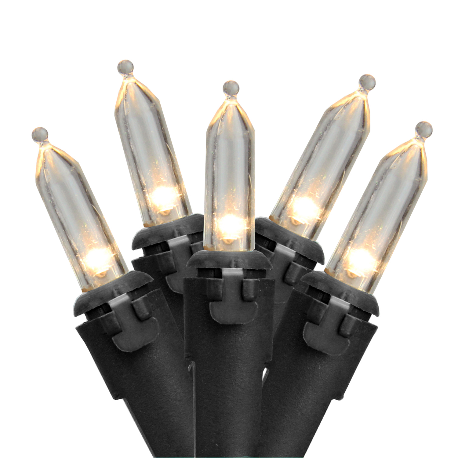 Northlight 100ct Warm White LED Mini Outdoor Christmas Lights Black