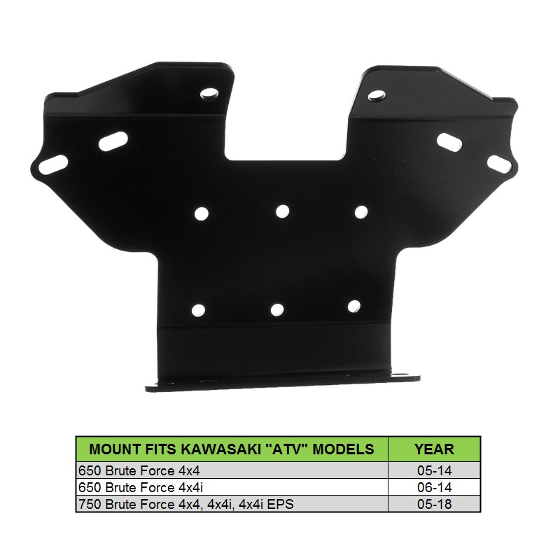 3500LB ATV WINCH ASSEMBLY 05-14 KAWASAKI BRUTE FORCE ATV 1.21HP 166:1 GEAR RATIO