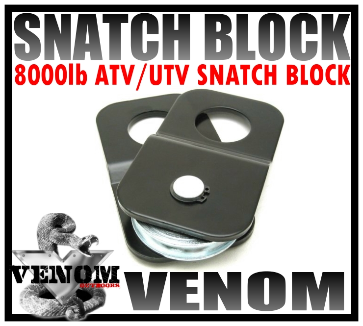 VENOM ATV UTV Winch Cover Neoprene Weatherproof Compression Fit Heavy Duty