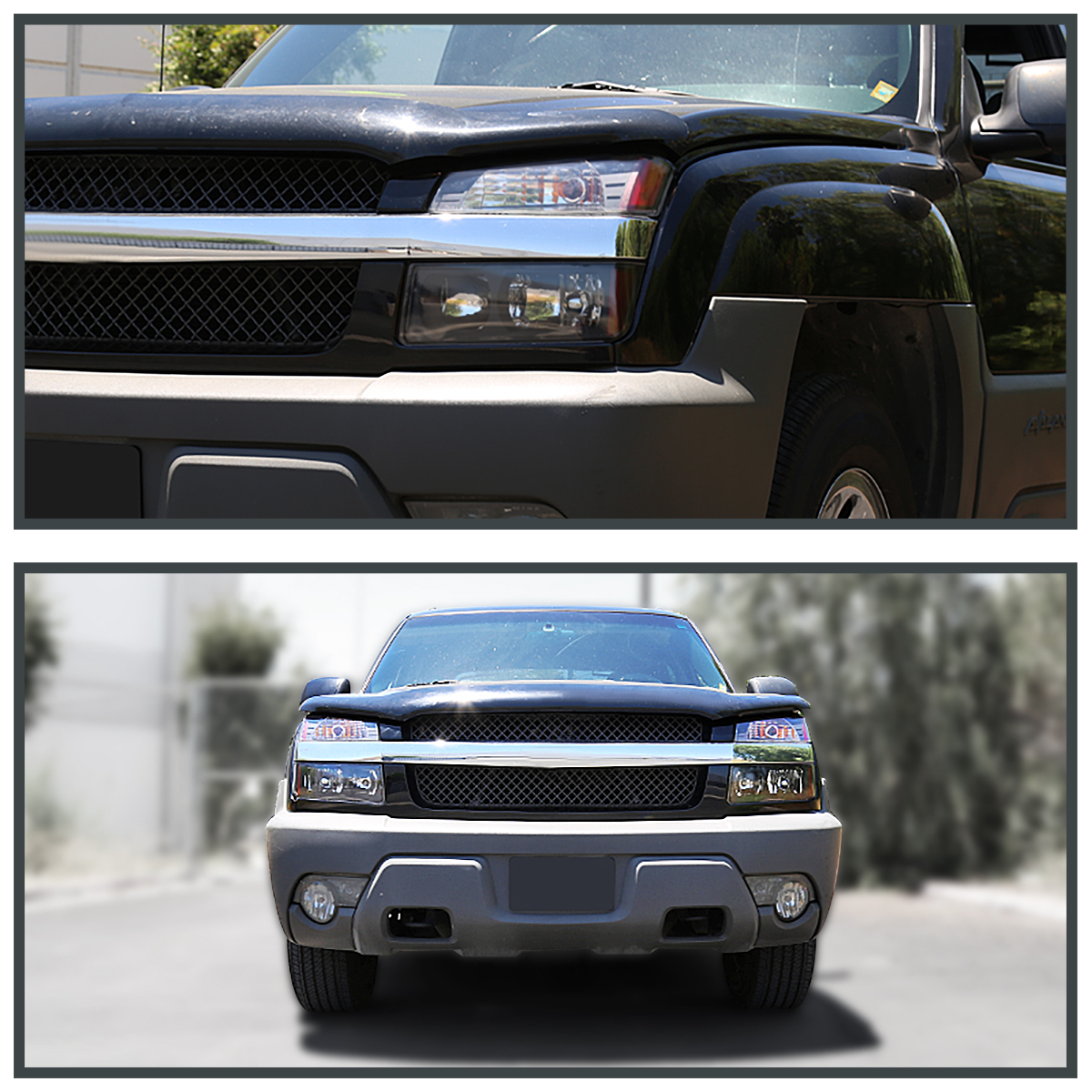 Spec-D Tuning Headlights + Bumper Lamps For 2002-2006 Chevy Avalanche 1500/2500