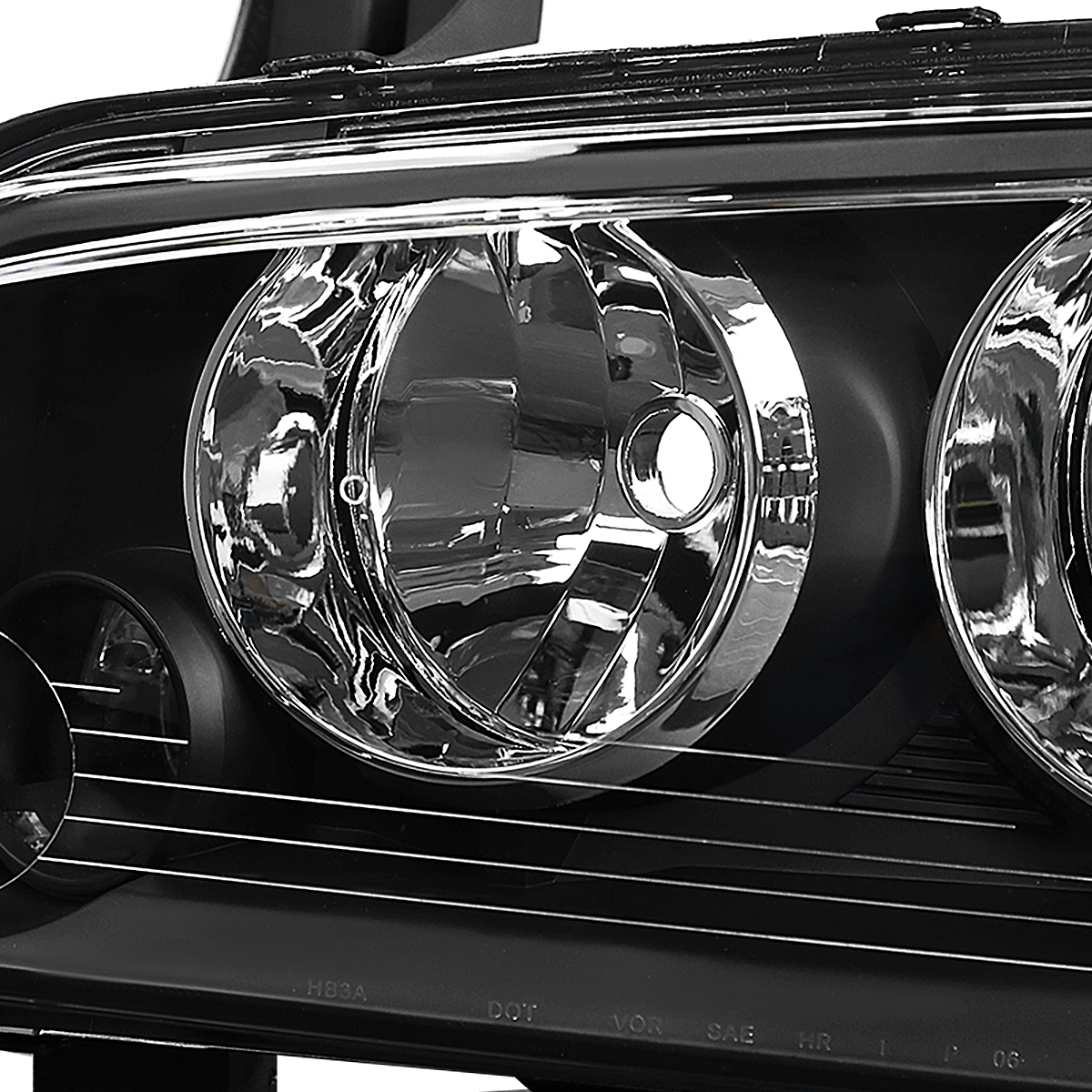 For 20062010 Dodge Charger Black Headlights+Signal Corner Lights Lamp Pair eBay