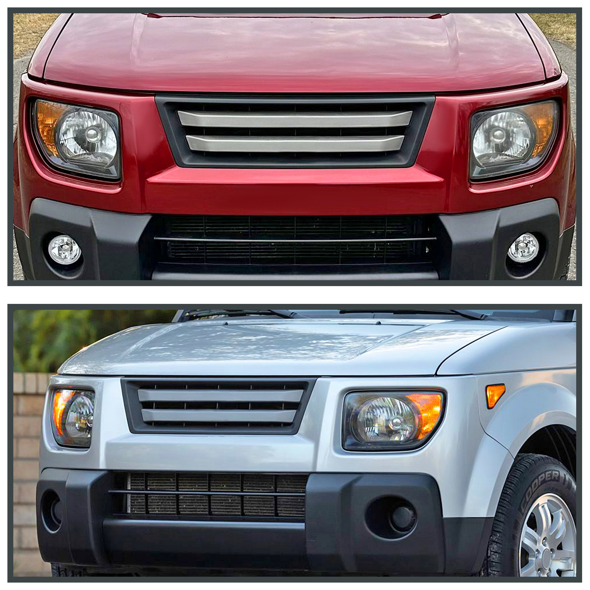 Fits 2003-2008 Honda Element Black Headlights Assembly Lamps Left+