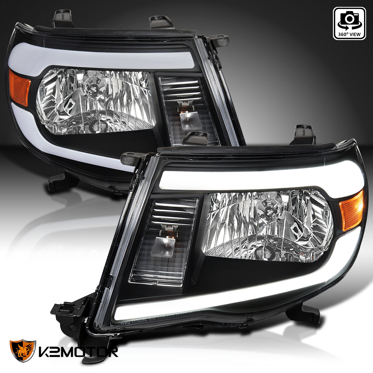 2LH TAC06JM G3 GO 3157 Signal Headlight With DRL LED Bar 2005 2011