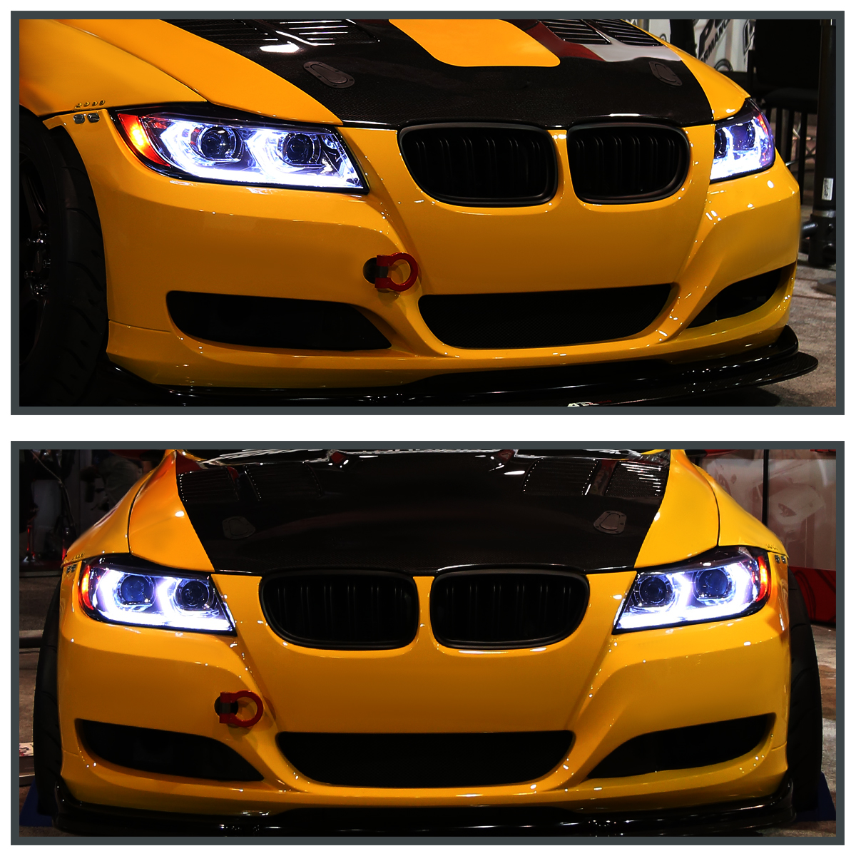 Xenon Headlight RGB 7-Color LED Angel Eyes For BMW E90/E91 LCI 3 Series Sedan 1 thumbnail image