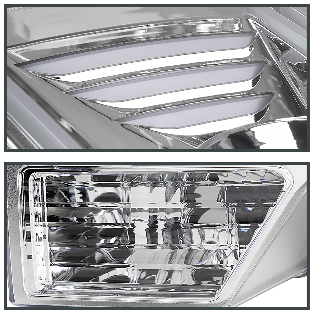 BLACK FITS 2009-2014 Ford F150 Projector Headlights Sequential LED