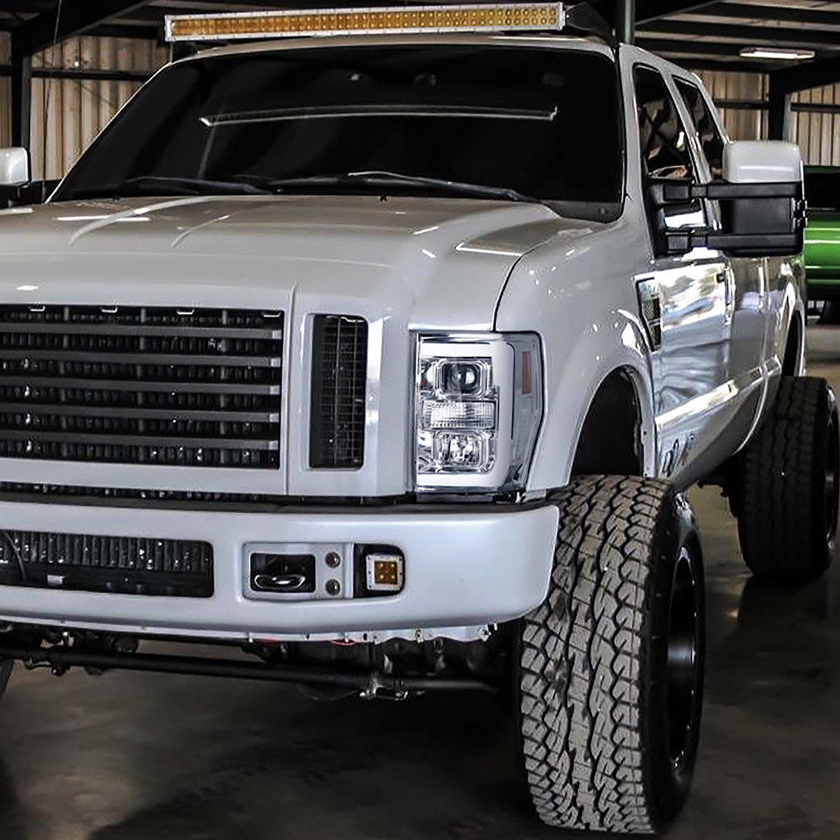 Fits 2008 2009 2010 Ford F250 F350 F450 Superduty LED Bar Projector