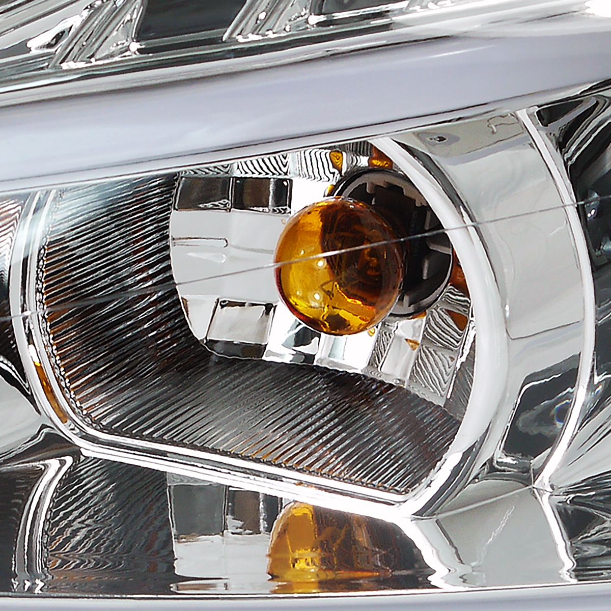 For 20062013 Chevy Impala Clear LED Strip Projector Headlights Signal